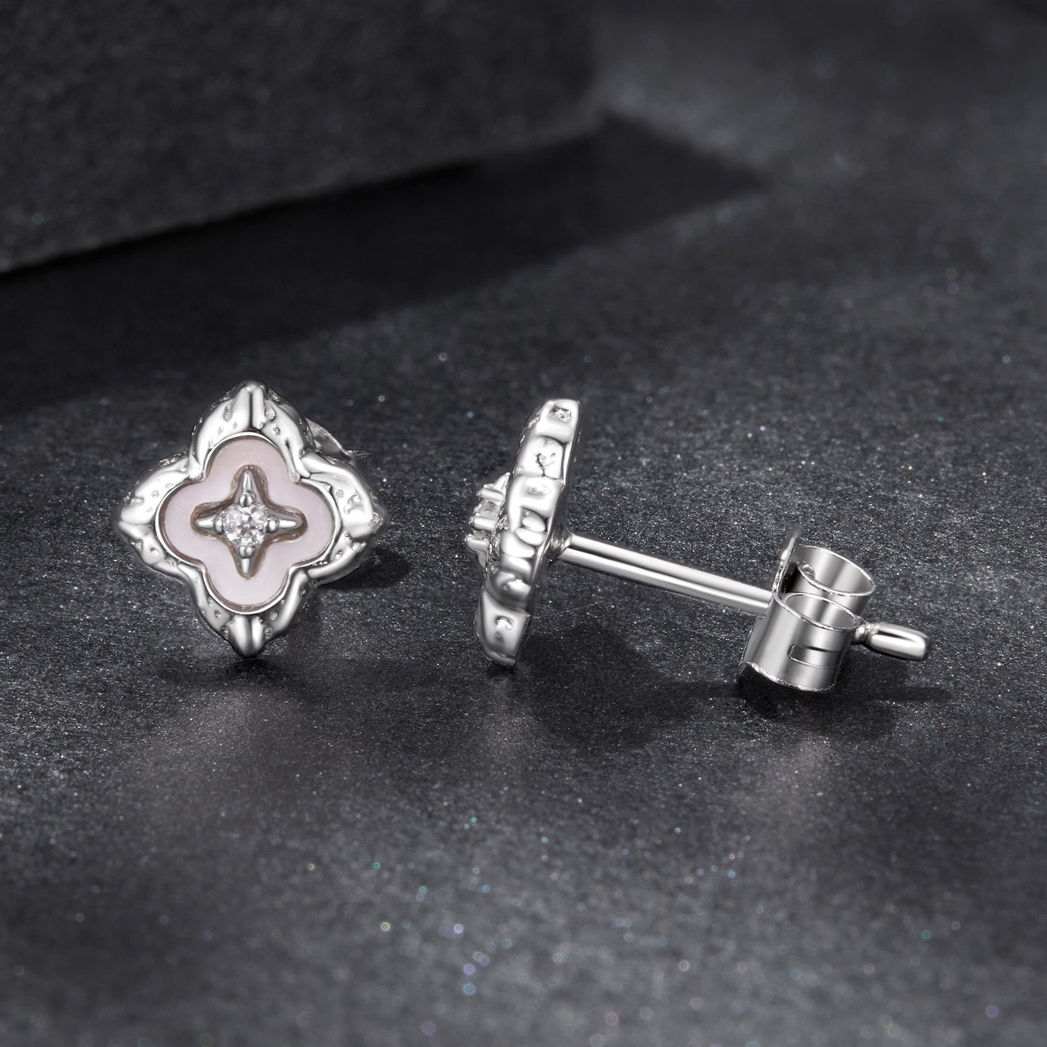 925 Sterling Silver Moissanite 0.8cm Earrings for Women DestGlow