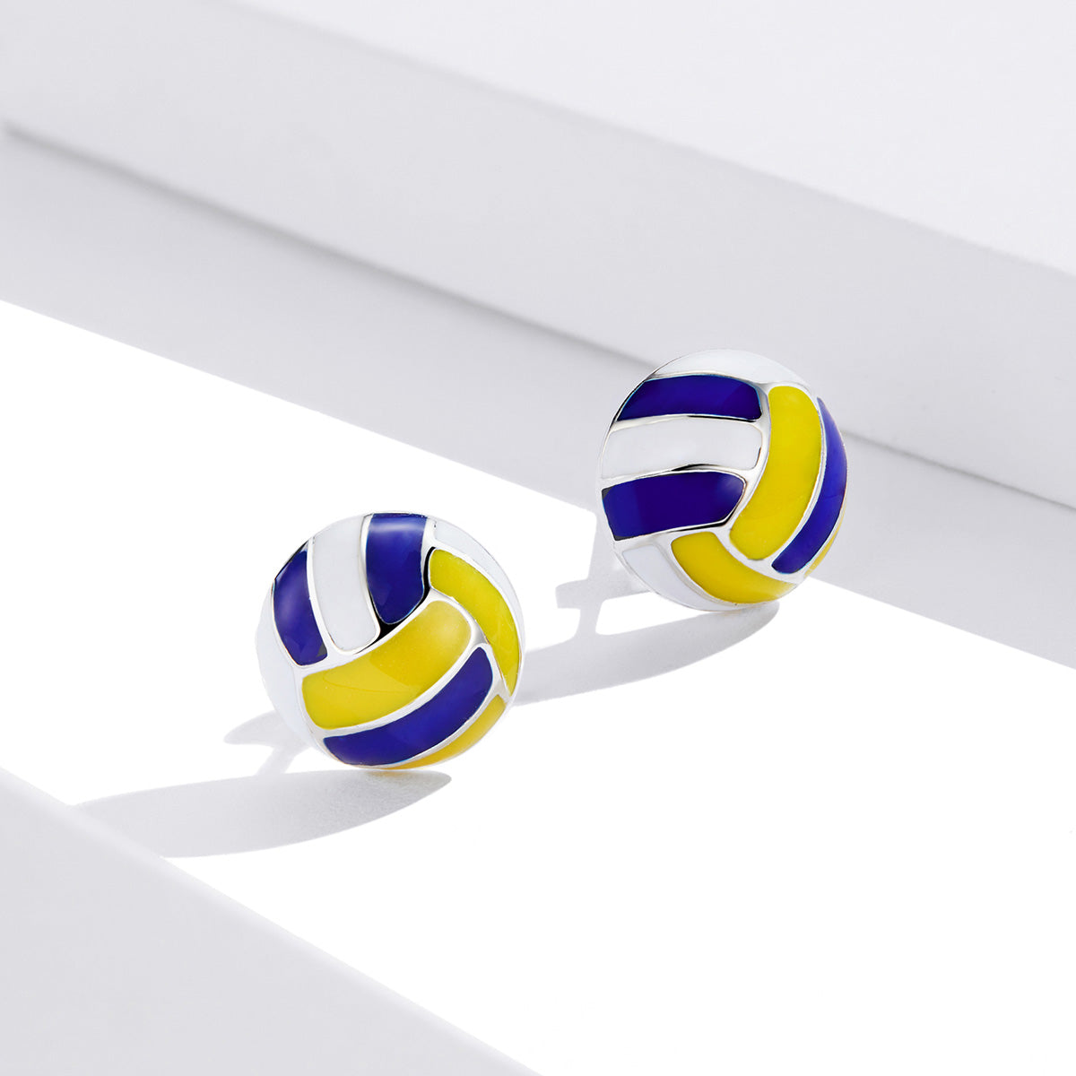 925 Sterling Silver Oxidized Enamel Earrings for Women DestGlow