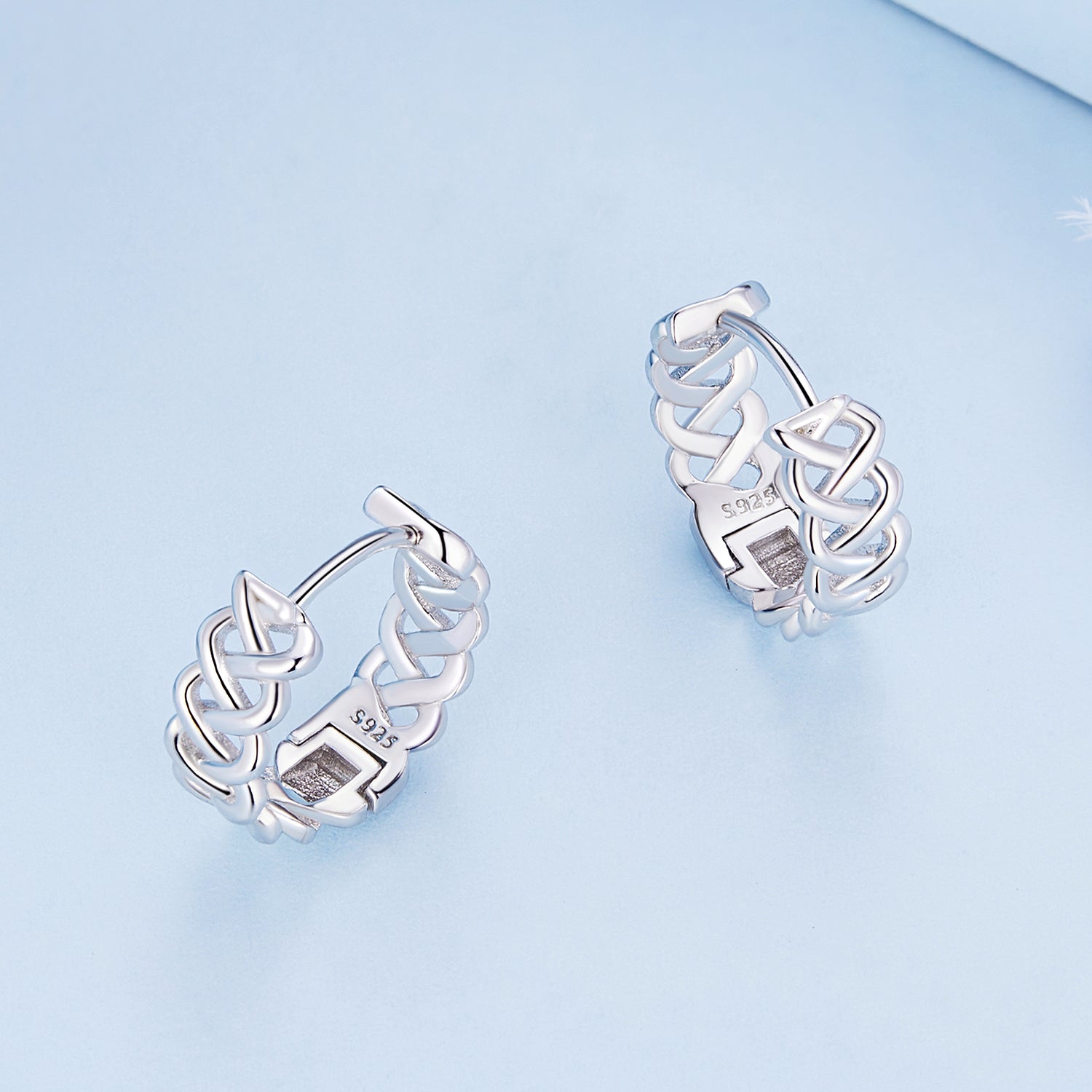 925 Sterling Silver Earrings with Platinum Plating for Women DestGlow