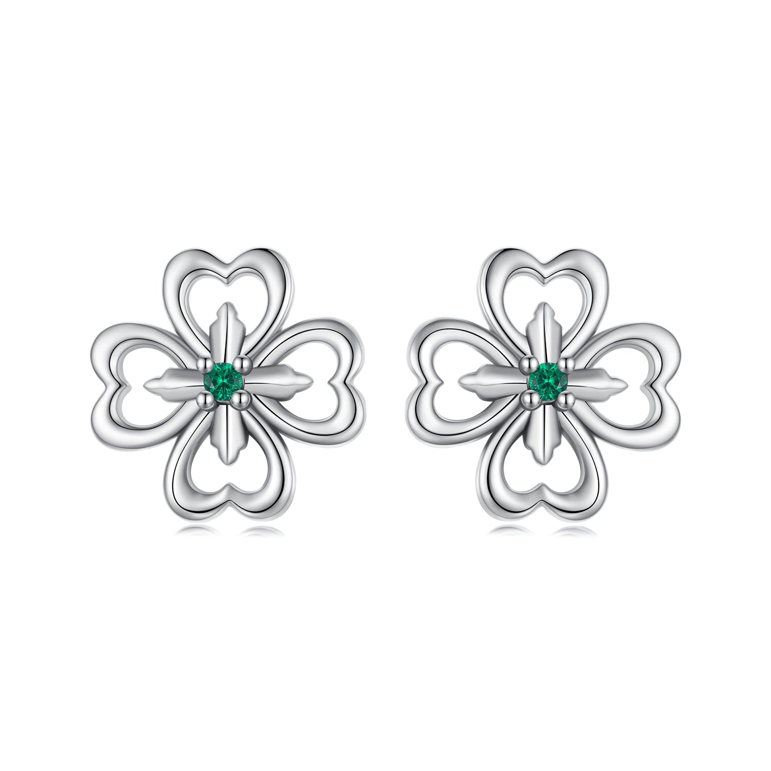 925 Sterling Silver Earrings with Pavé Setting CZ, 0.9cm, Oxidized Silver for Women DestGlow