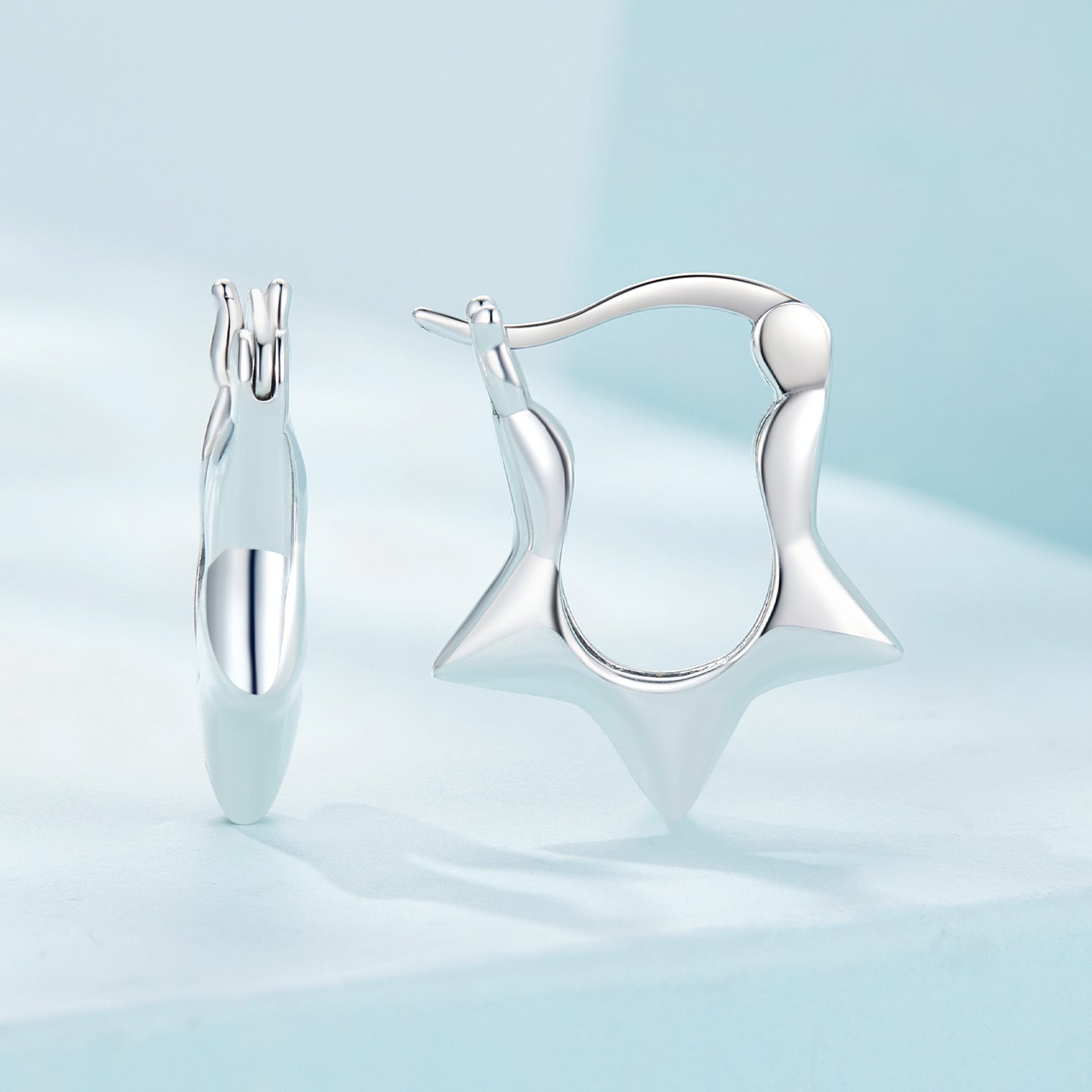 S925 Sterling Silver Earrings for Women - Oxidized Silver, 17x4mm DestGlow