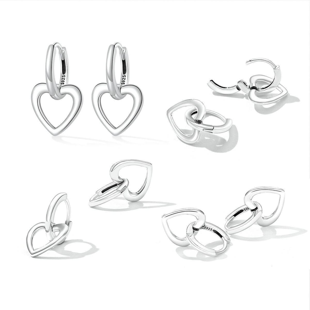 925 Sterling Silver Earrings for Women - Oxidized - 1.9x1.2cm DestGlow