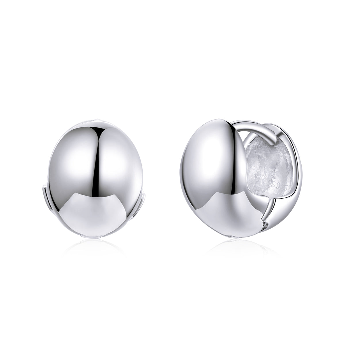 S925 Sterling Silver Platinum Plated Earrings for Women DestGlow