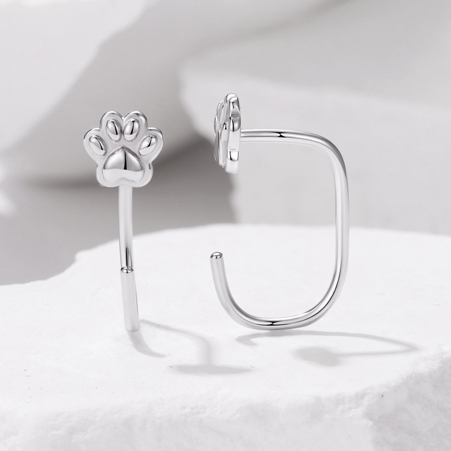 925 Sterling Silver Plated White Gold Earrings for Women DestGlow
