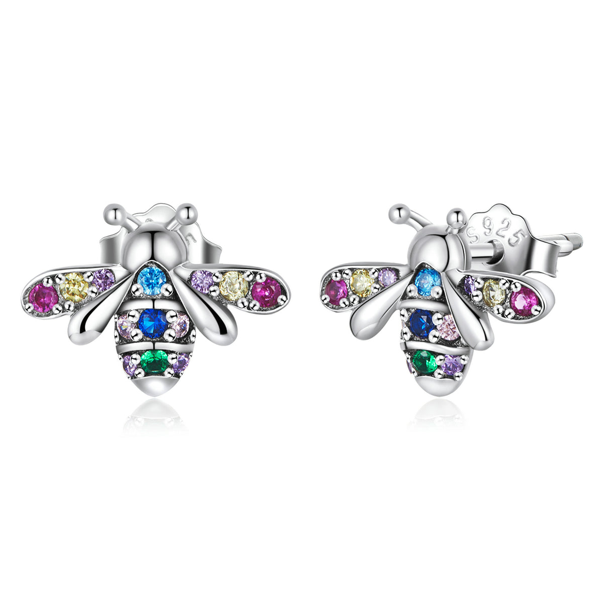 925 Sterling Silver Pavé Setting CZ Earrings for Women DestGlow