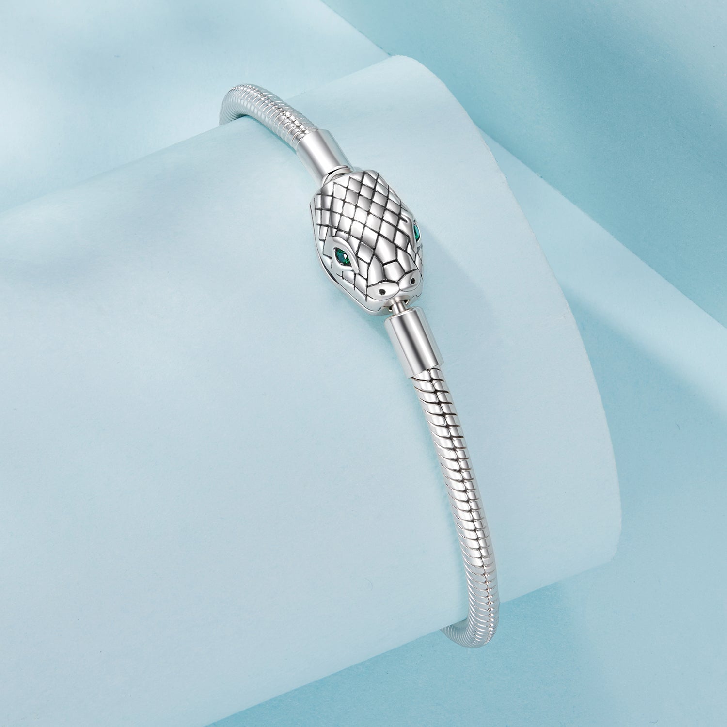 925 Sterling Silver Bracelet with CZ 17cm for Women DestGlow