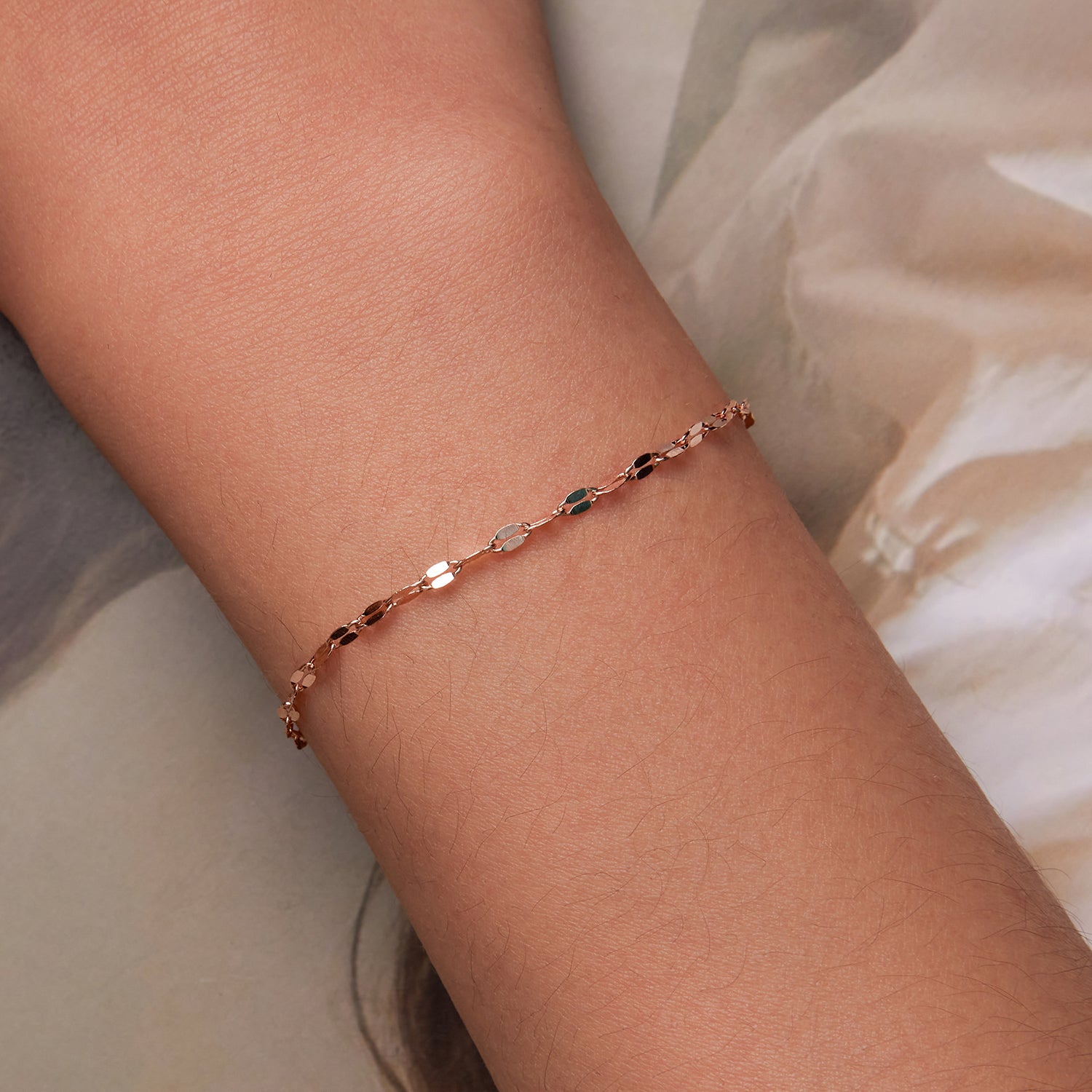 925 Sterling Silver Adjustable Rose Gold Bracelet for Women DestGlow