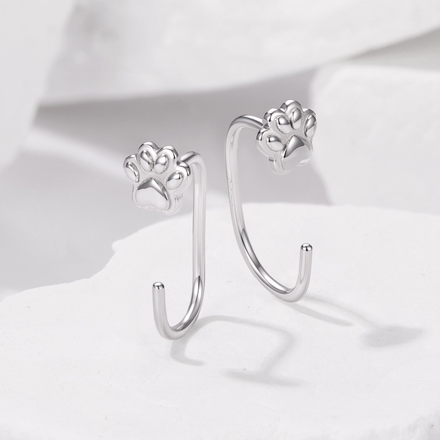 925 Sterling Silver Plated White Gold Earrings for Women DestGlow