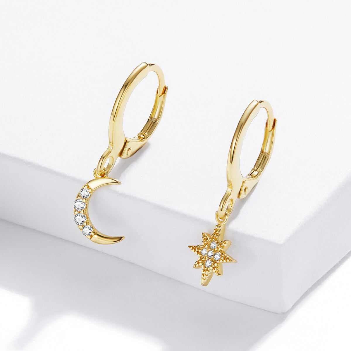 925 Sterling Silver Earrings with Pavé Setting CZ for Women DestGlow