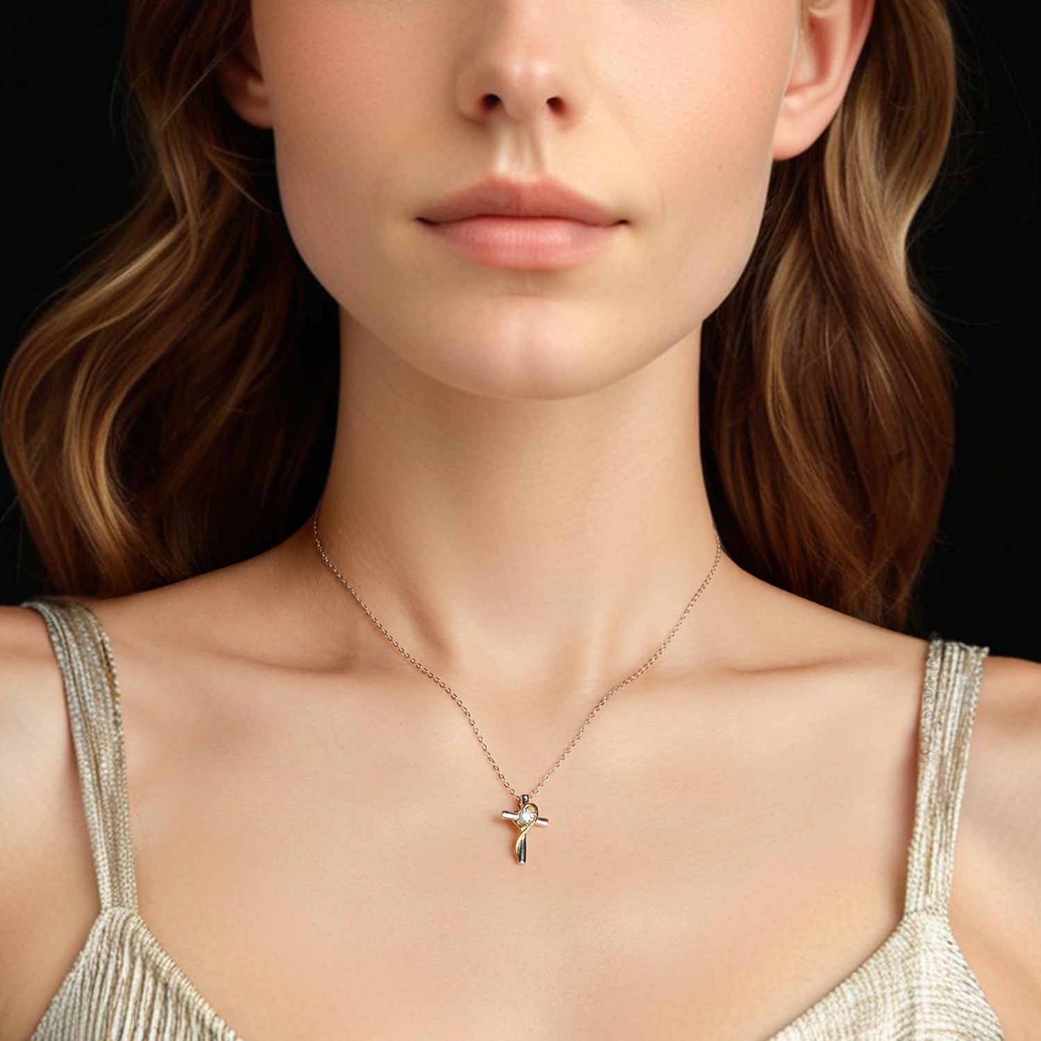 925 Sterling Silver 0.20 Carat Moissanite Necklace for Women DestGlow