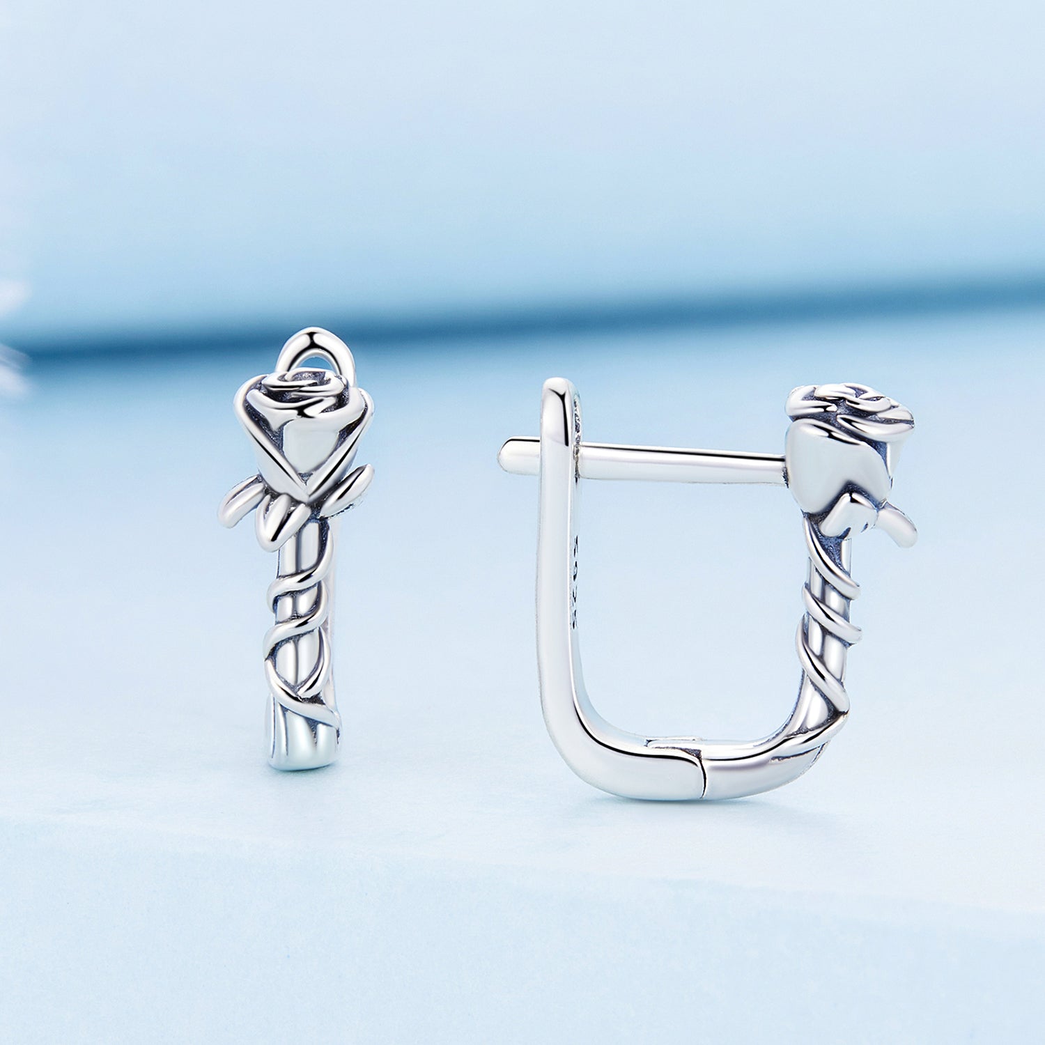 925 Sterling Silver Earrings with Oxidized Finish for Women DestGlow