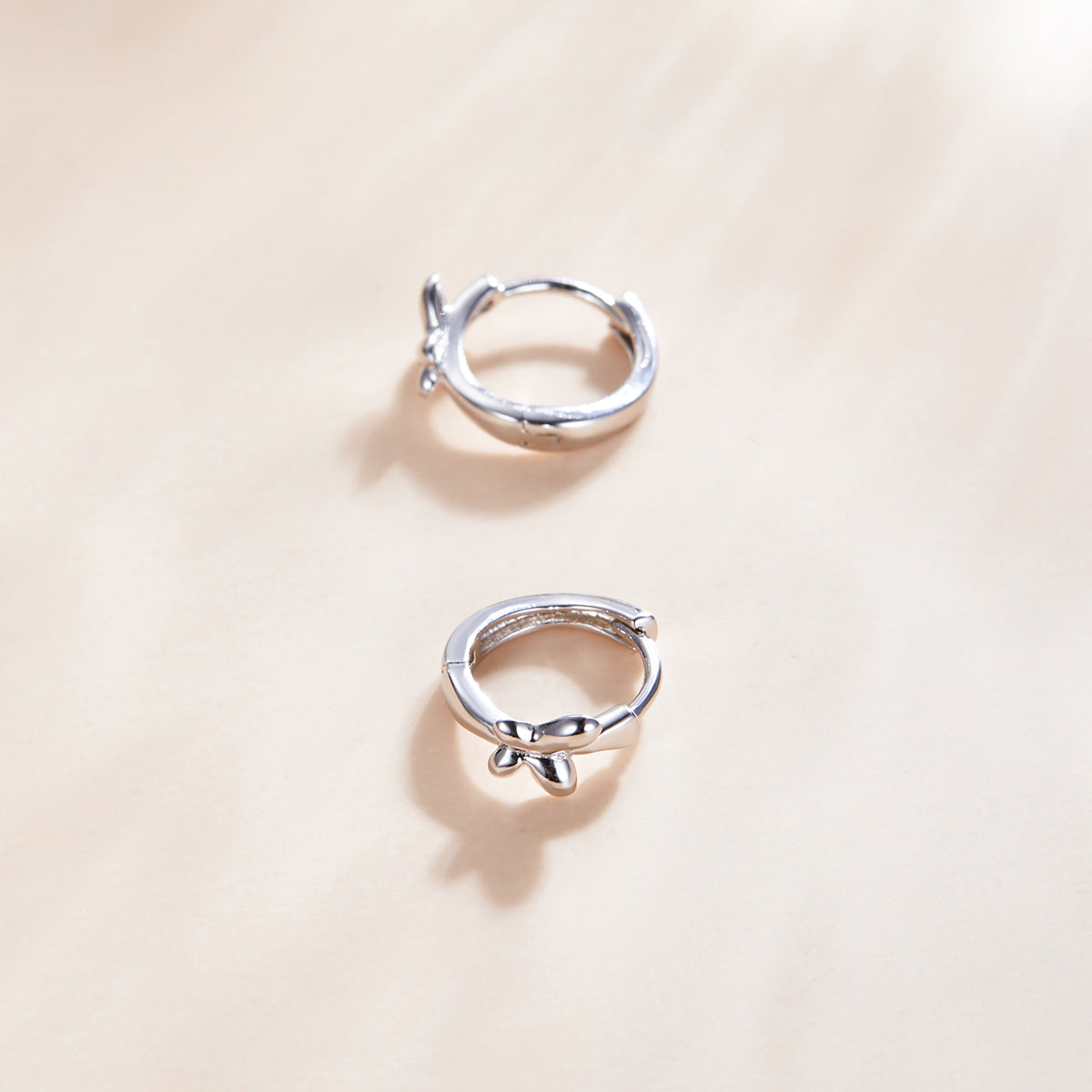 925 Sterling Silver Plated Platinum Earrings for Women DestGlow