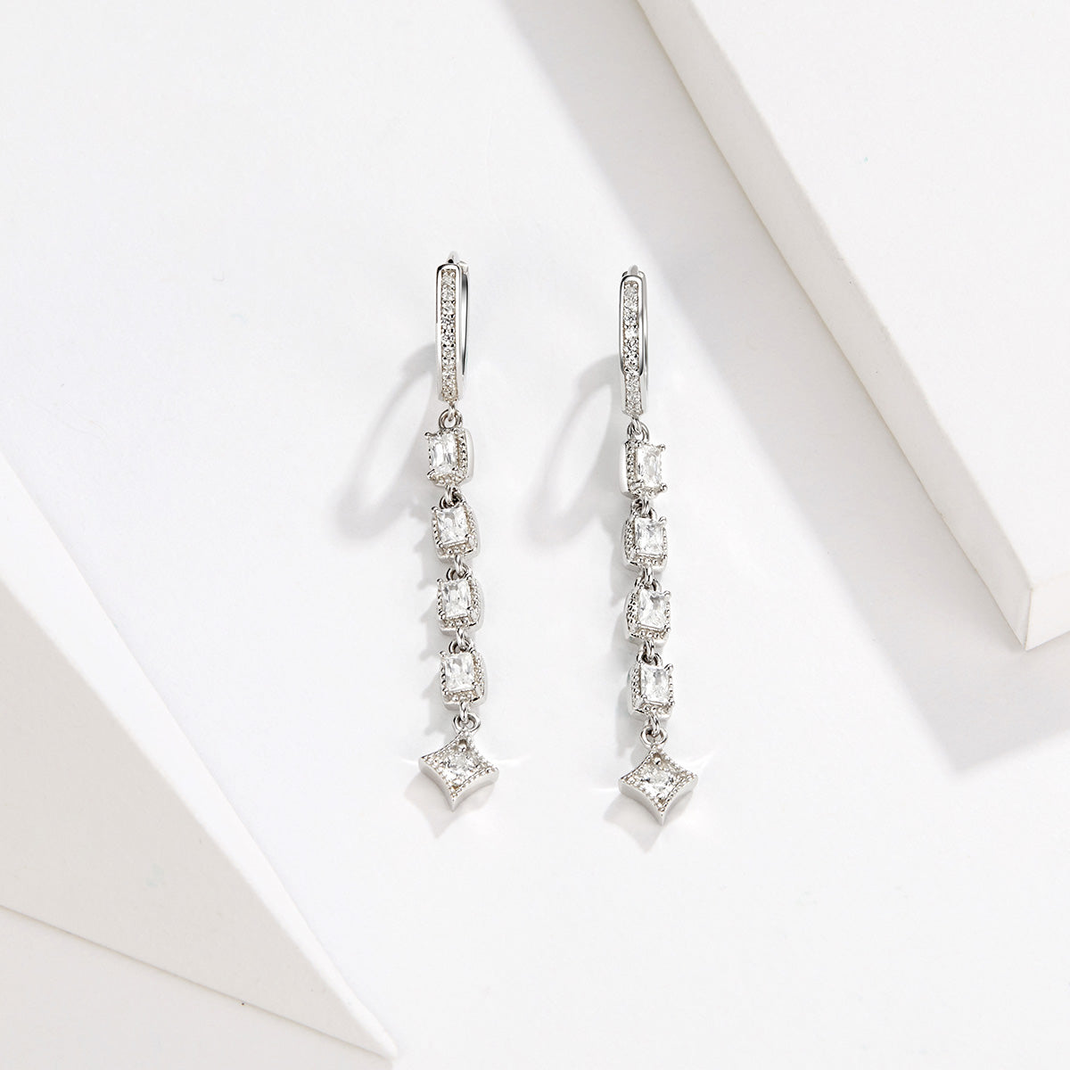 925 Sterling Silver Earrings with Pavé Set CZ DestGlow
