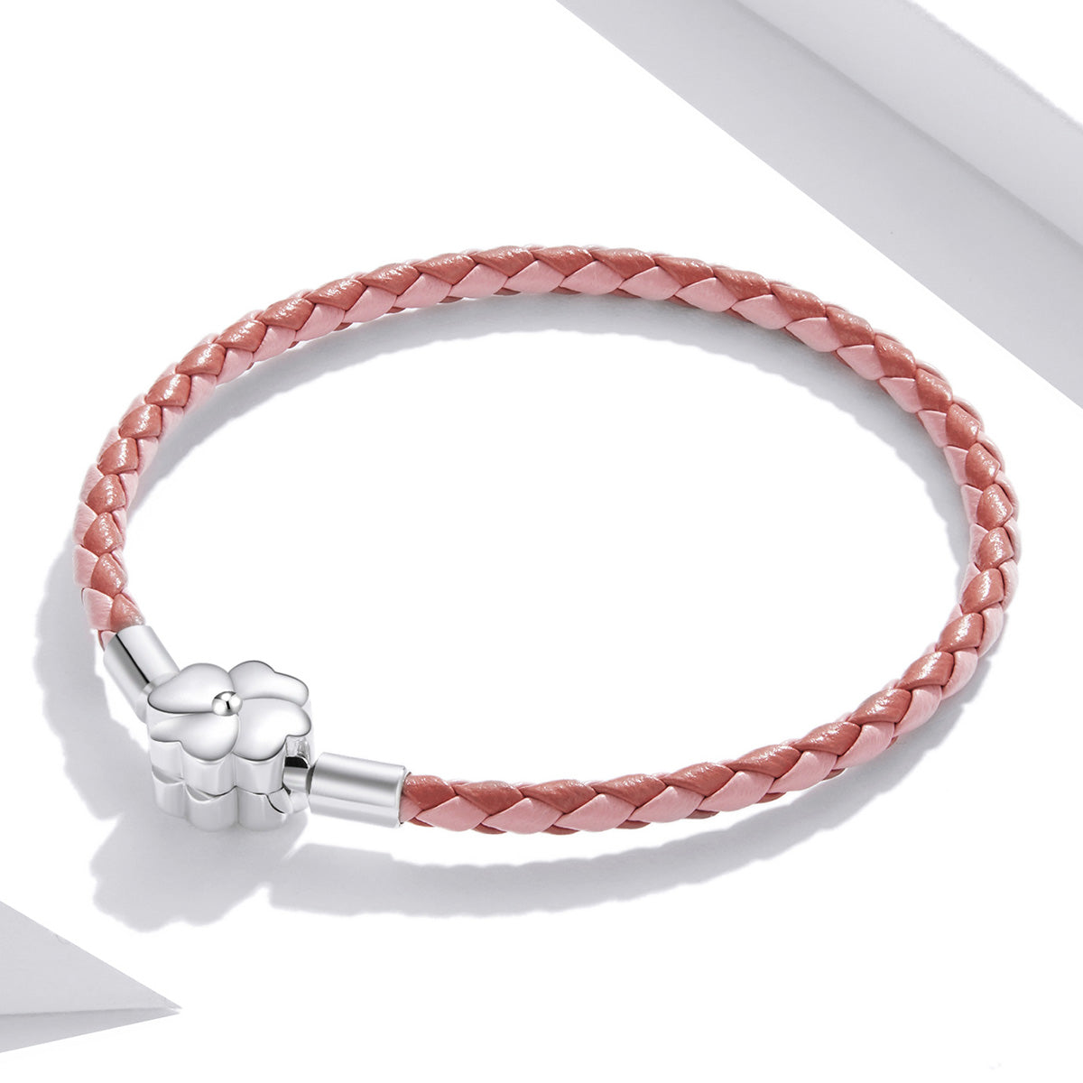 925 Sterling Silver Oxidized Leather Bracelet 17cm for Men DestGlow