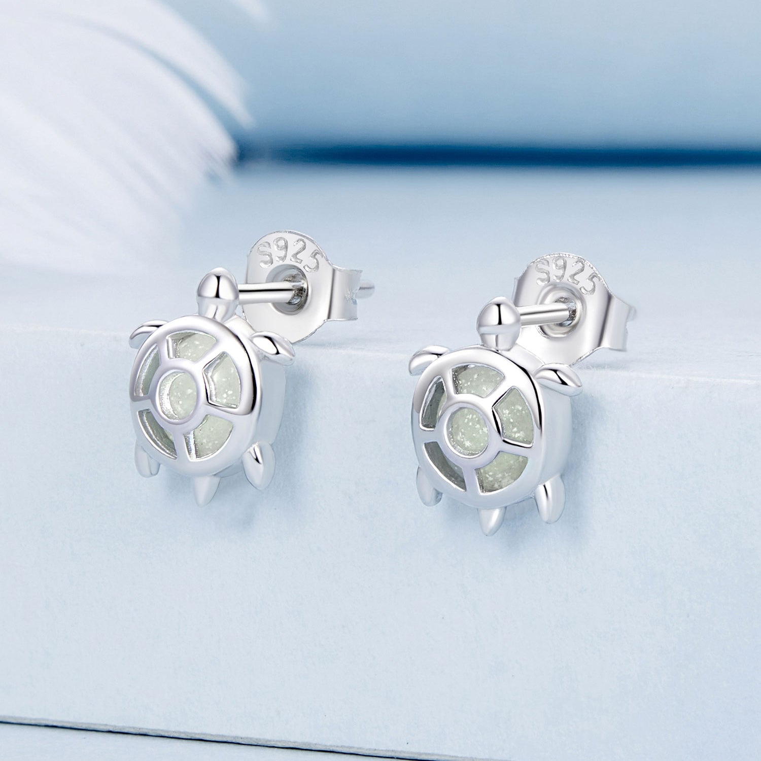 925 Sterling Silver Luminous Stone Earrings DestGlow