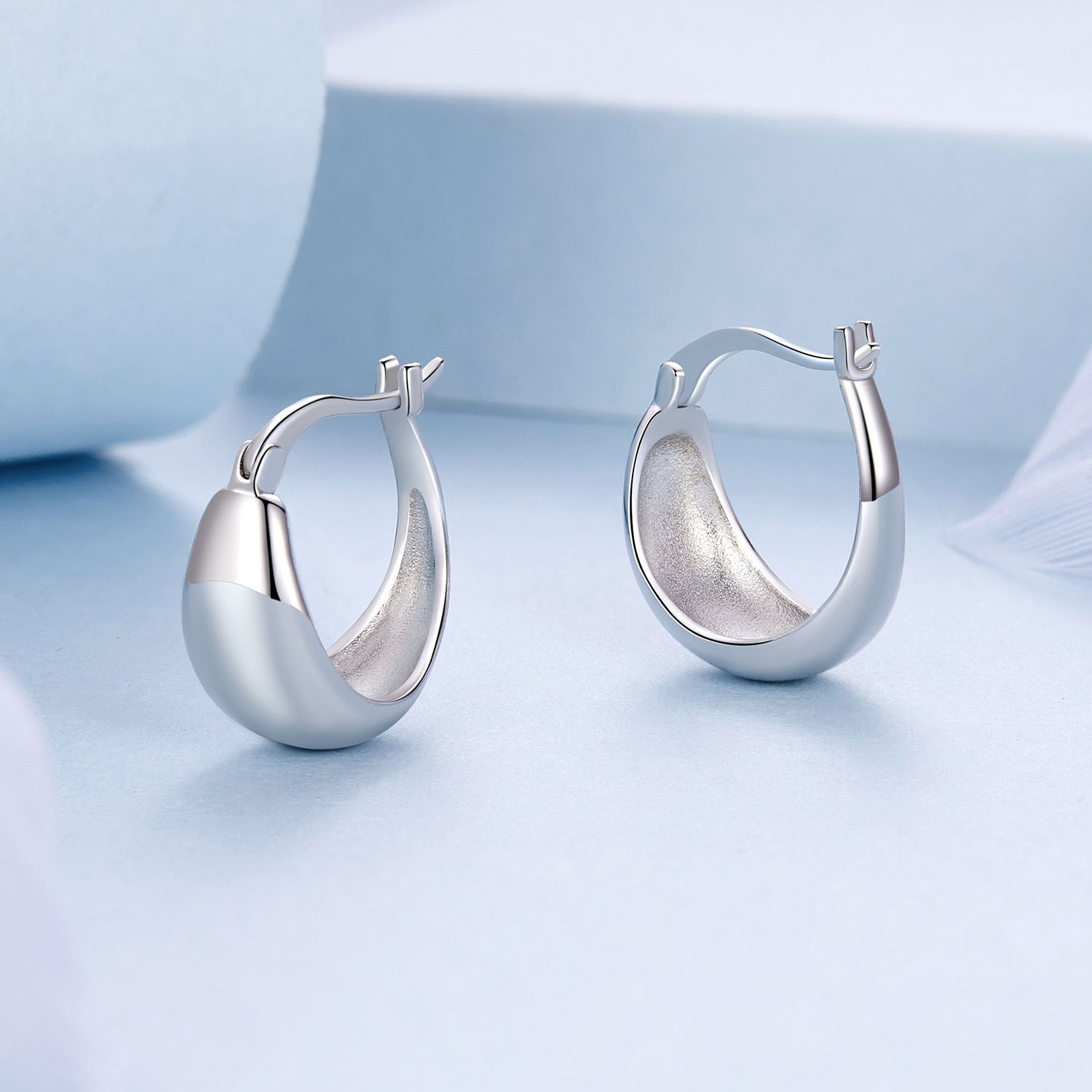 925 Sterling Silver White Gold Plated Earrings for Women DestGlow