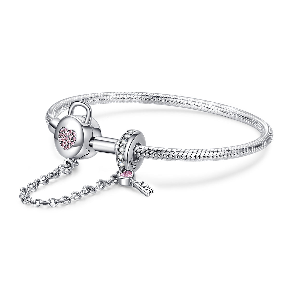 925 Sterling Silver Bracelet 17cm for Women DestGlow