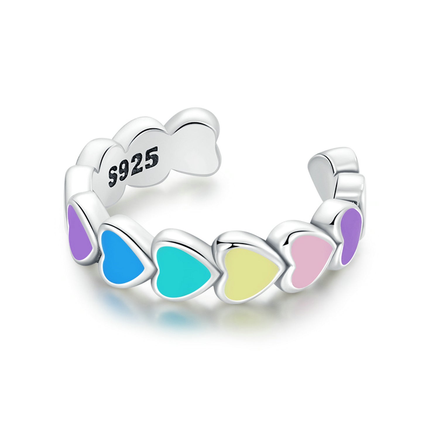 925 Sterling Silver Enamel Oxidized Silver Earrings DestGlow
