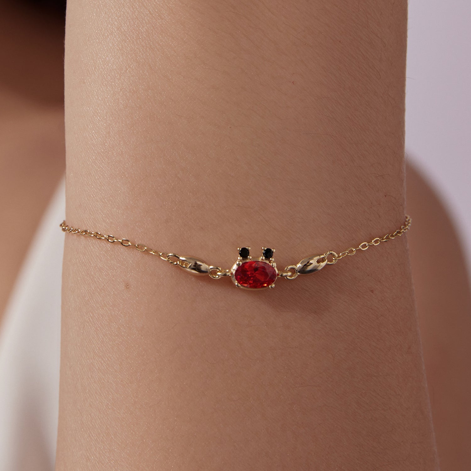 925 Sterling Silver Gold Plated CZ Bracelet 15+6cm for Women DestGlow