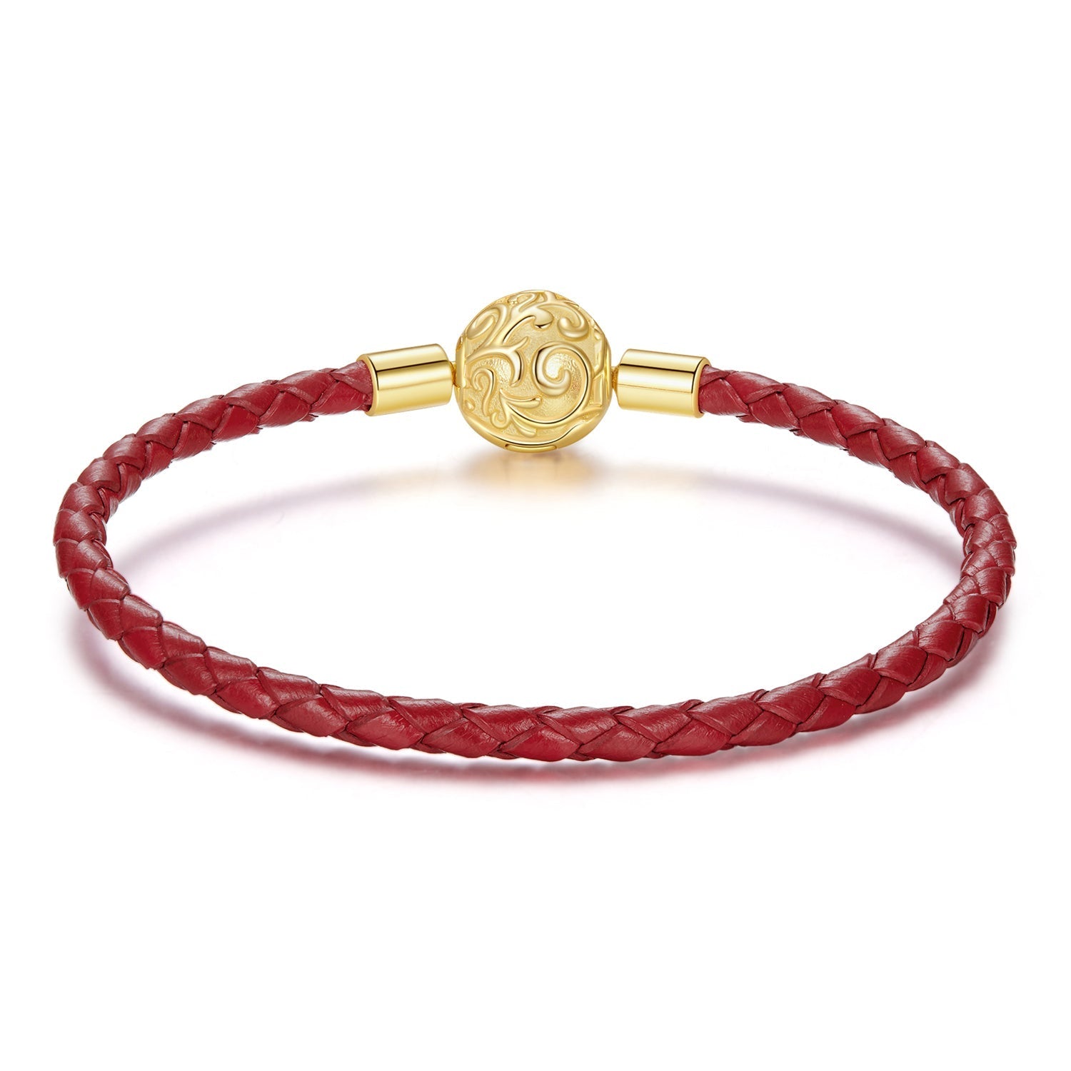 925 Sterling Silver Leather Rope Bracelet 17cm - Oxidized Silver for Women DestGlow