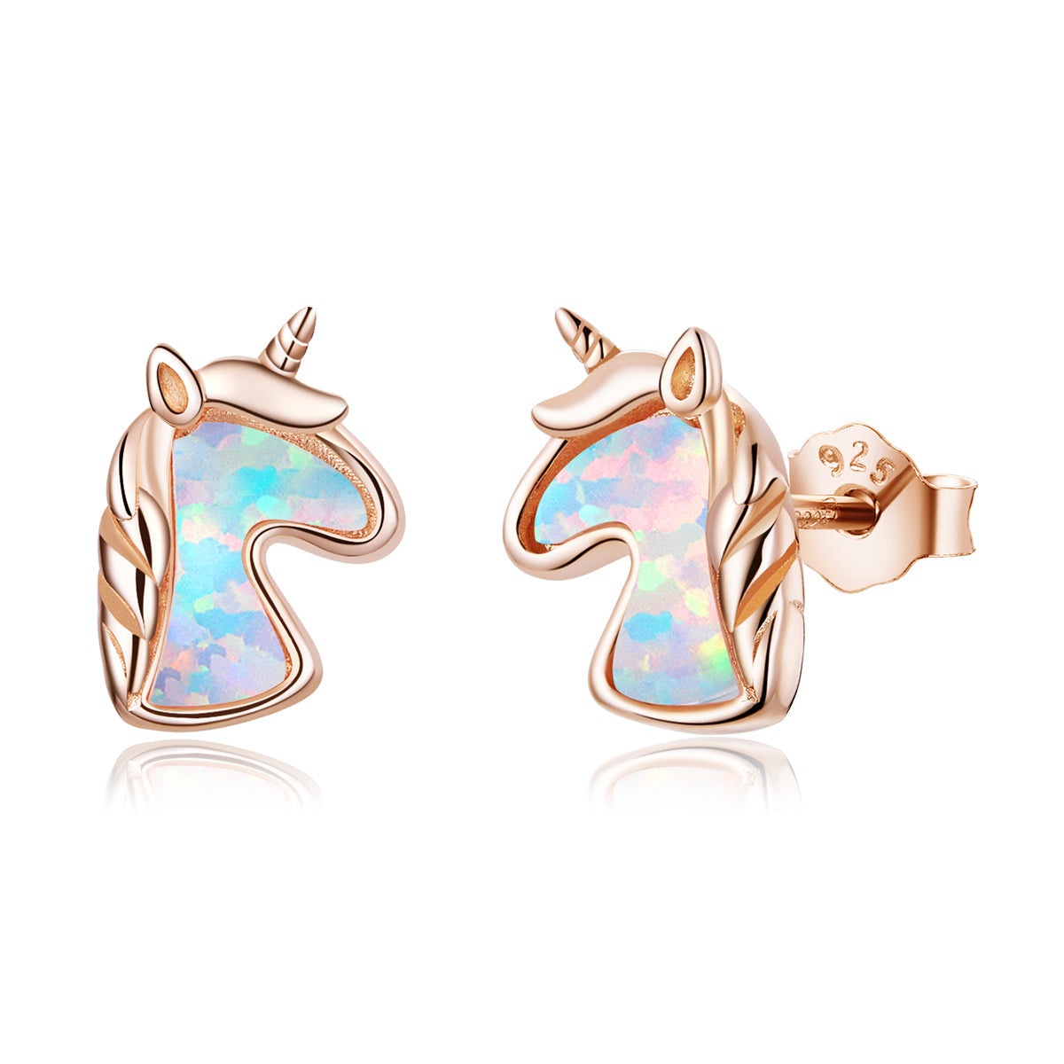 925 Sterling Silver Opal Earrings for Women DestGlow