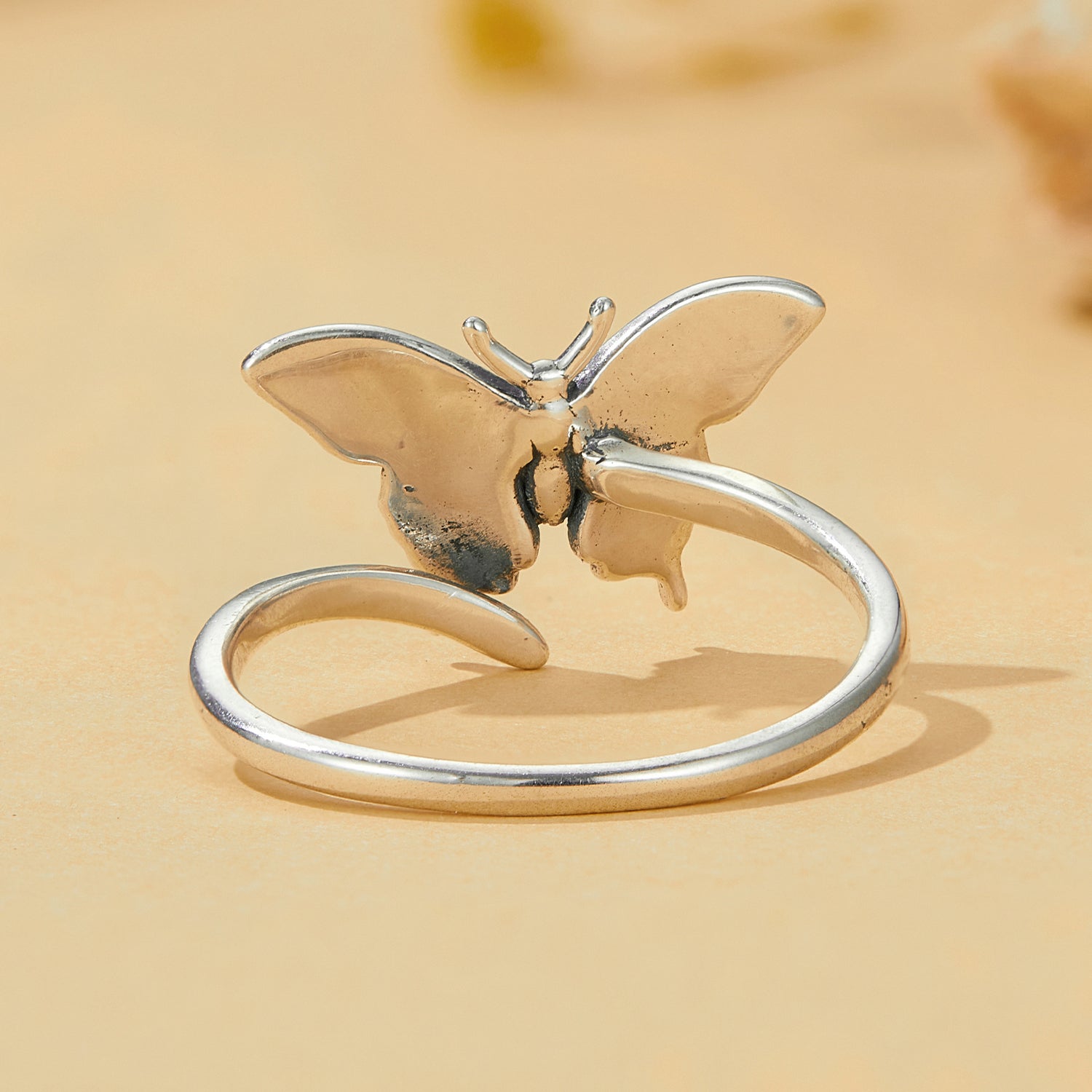 925 Sterling Silver Oxidized Silver 1.4mm Width Rings for Women DestGlow