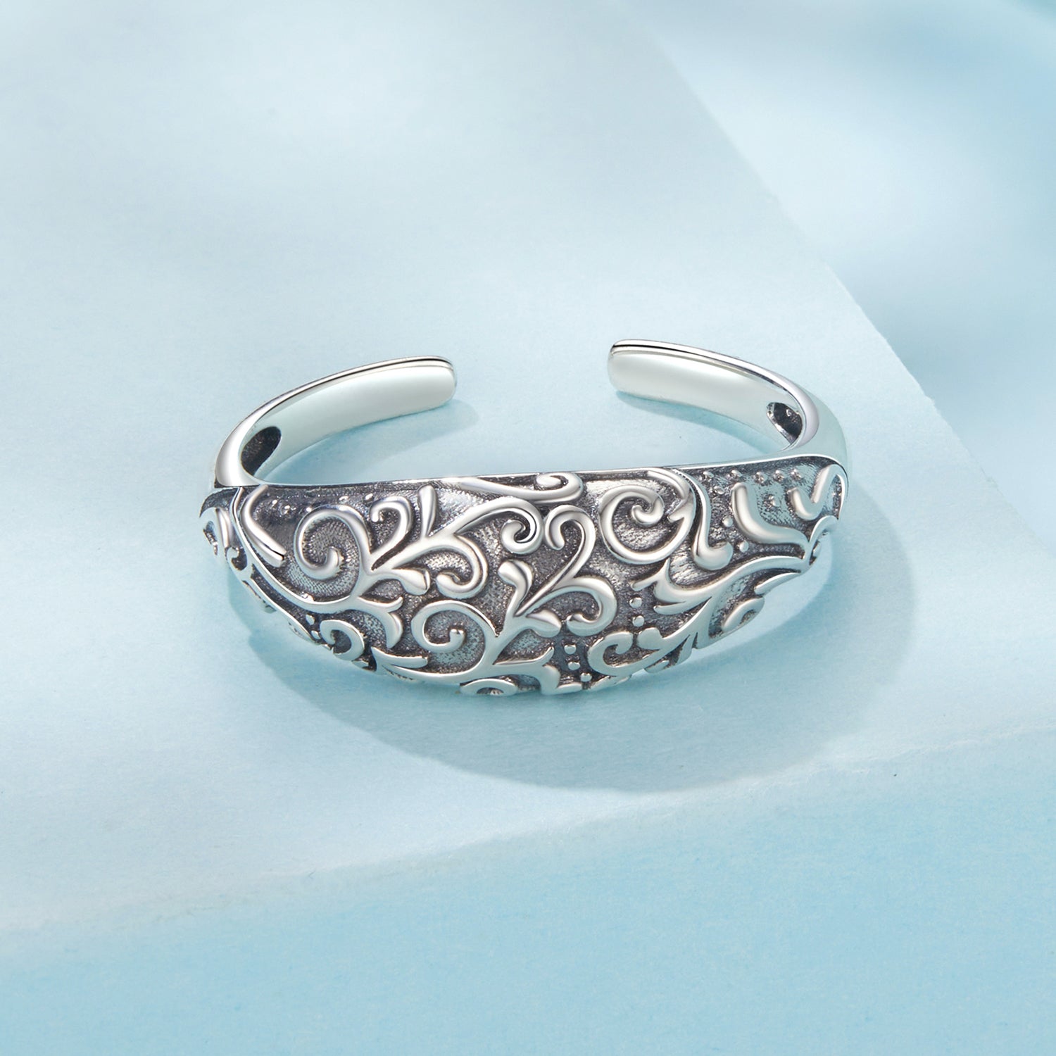 925 Sterling Silver & Oxidized Silver Rings for Men DestGlow