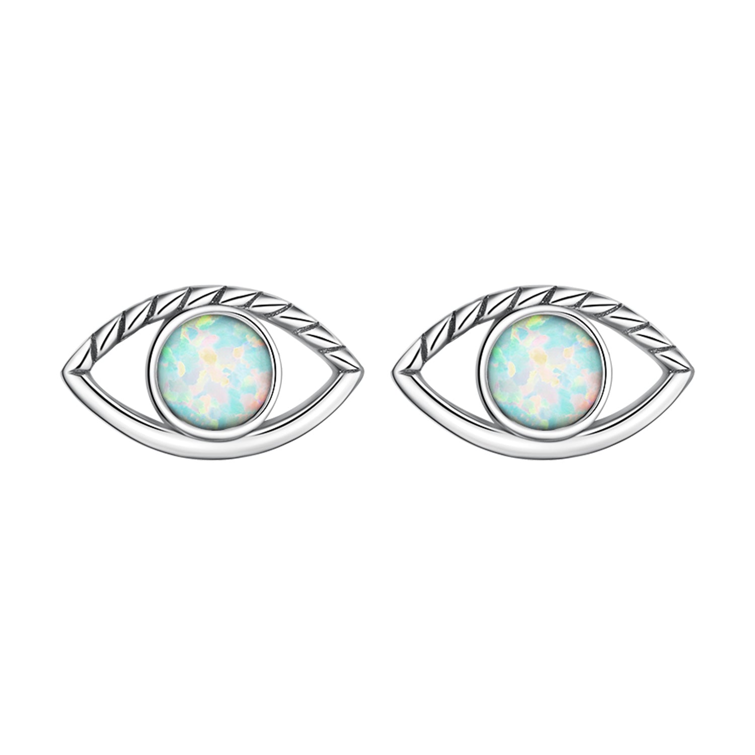 925 Sterling Silver Translucent Opal Earrings for Women DestGlow