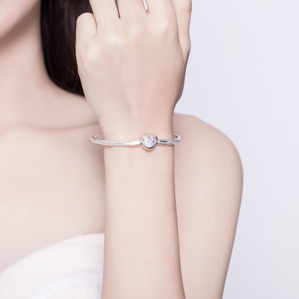 925 Sterling Silver Bracelet 17.0cm for Women DestGlow