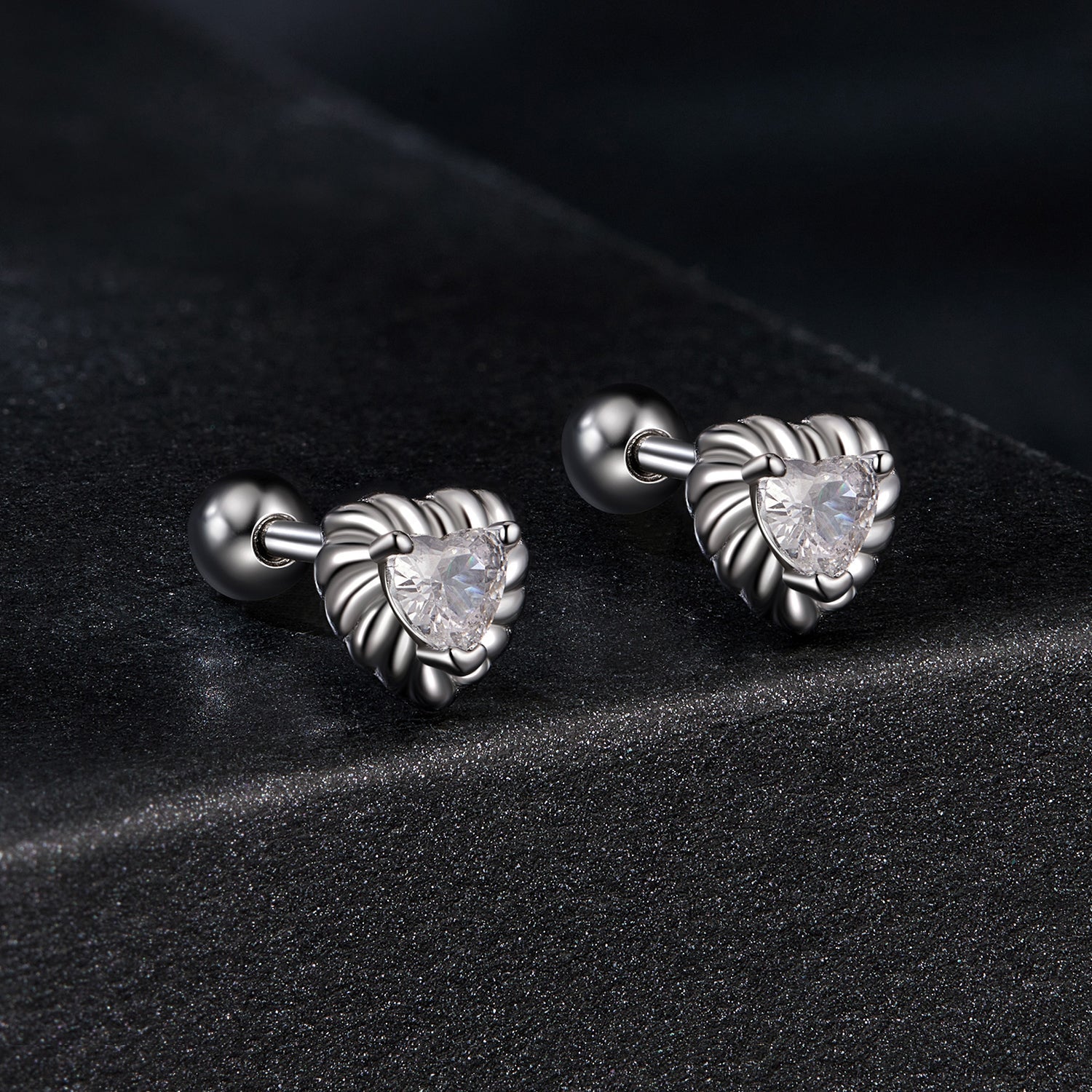 925 Sterling Silver Moissanite 0.15ct Earrings for Women DestGlow