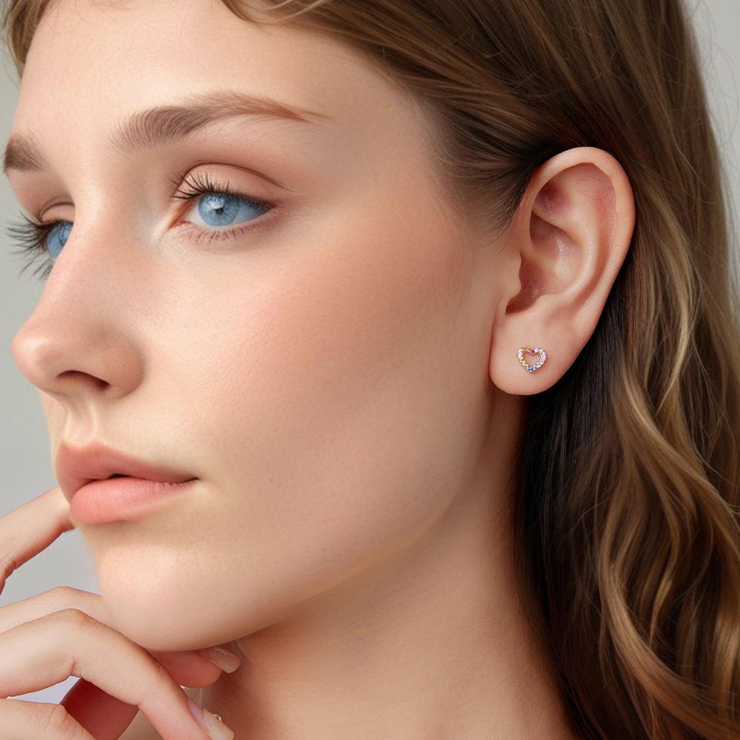 925 Sterling Silver Earrings with Pavé Setting and CZ DestGlow