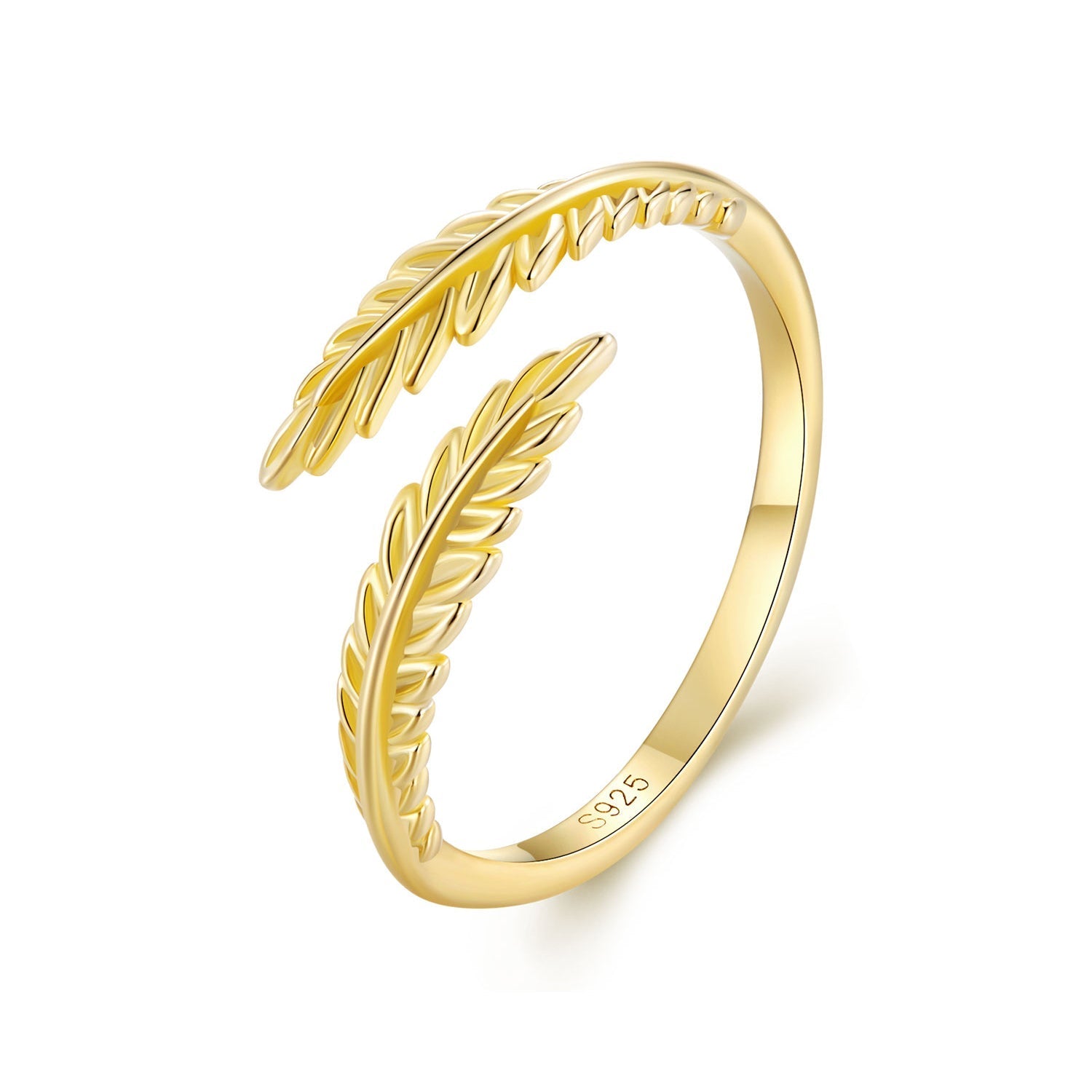 S925 Sterling Silver Gold Plated 0.16cm Ring DestGlow