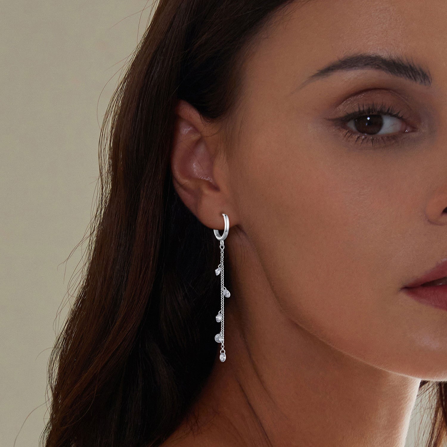 S925 Sterling Silver Pavé Setting CZ Earrings for Women DestGlow