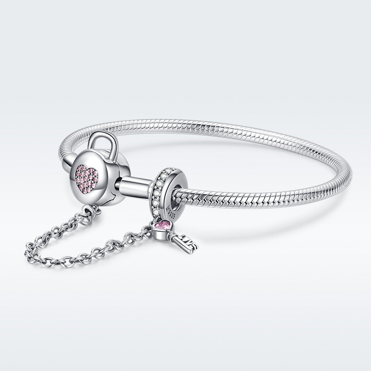 925 Sterling Silver Bracelet 17cm for Women DestGlow