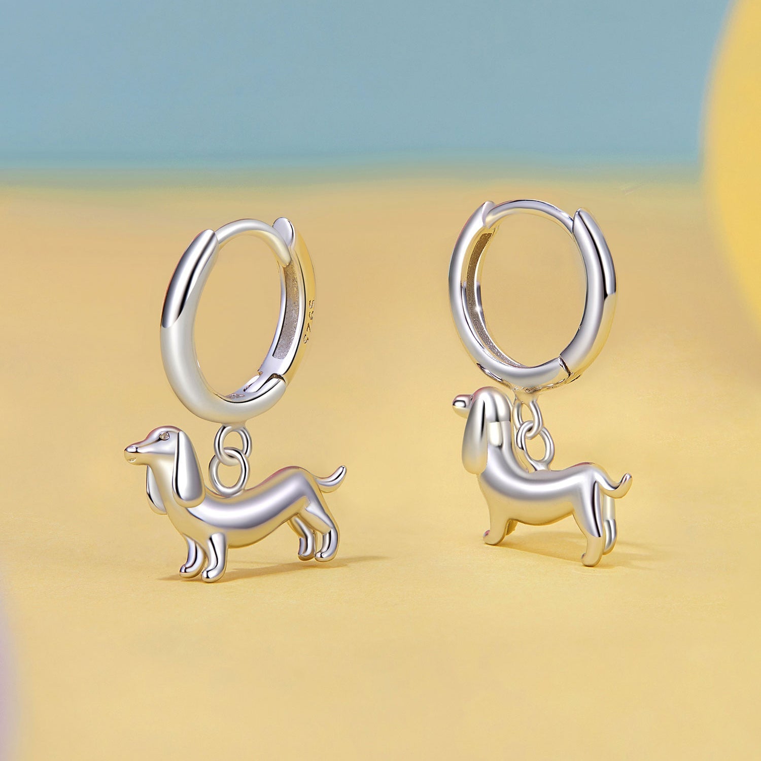 925 Sterling Silver & Plated White Gold Earrings for Women DestGlow