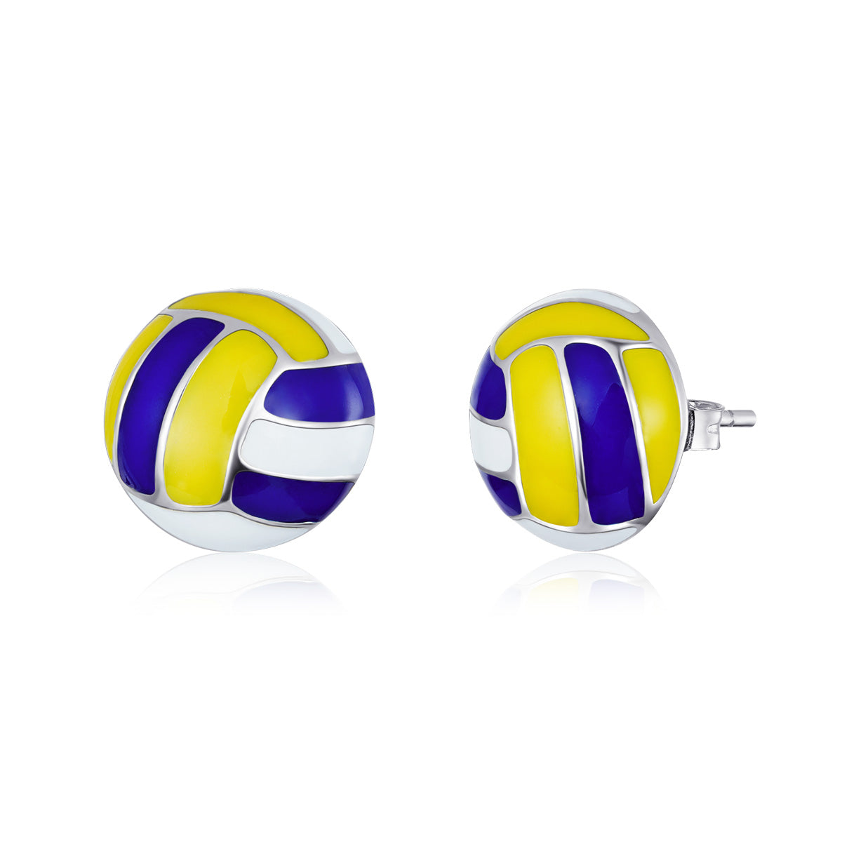 925 Sterling Silver Oxidized Enamel Earrings for Women DestGlow