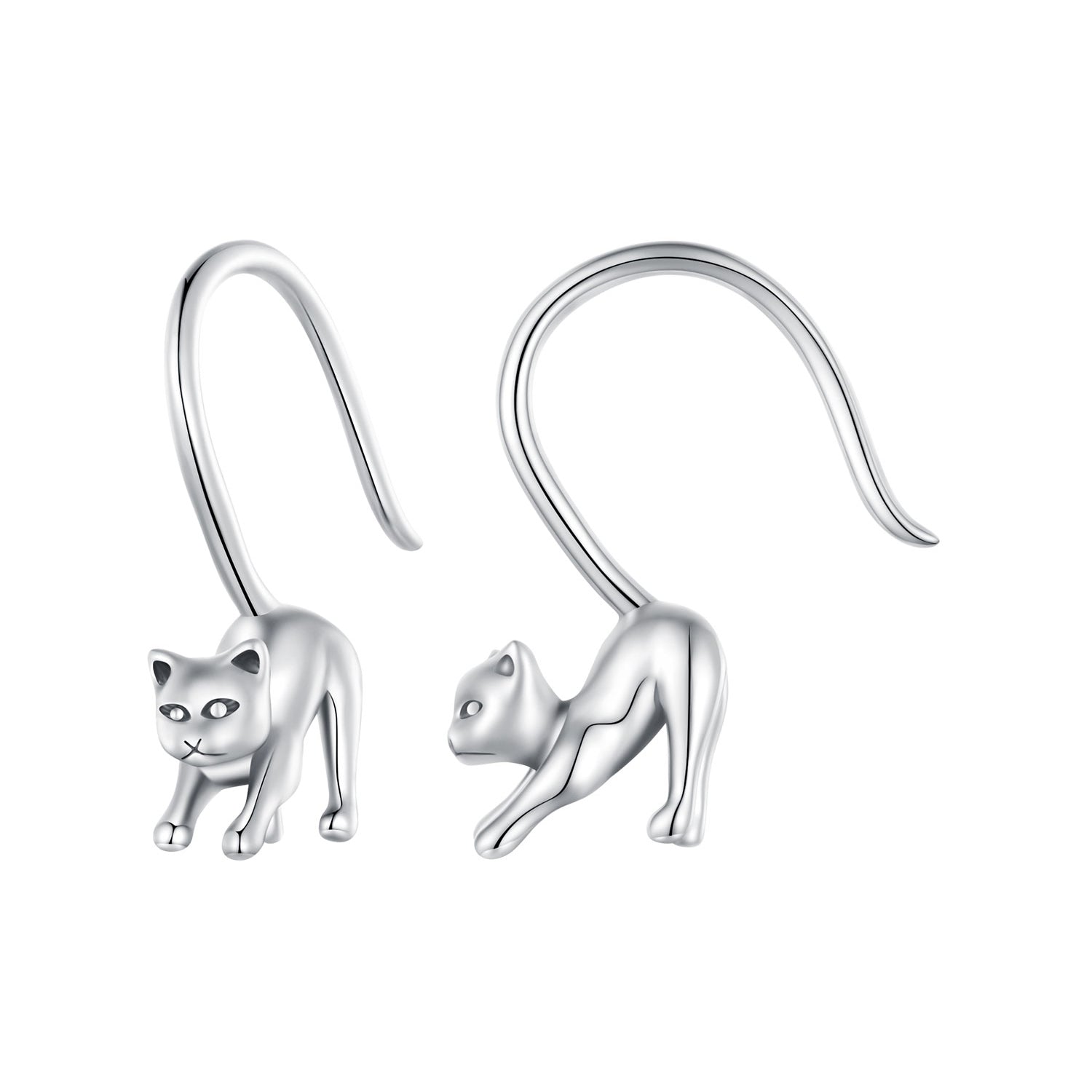 S925 Oxidized Silver Earrings 17x3mm for Women DestGlow