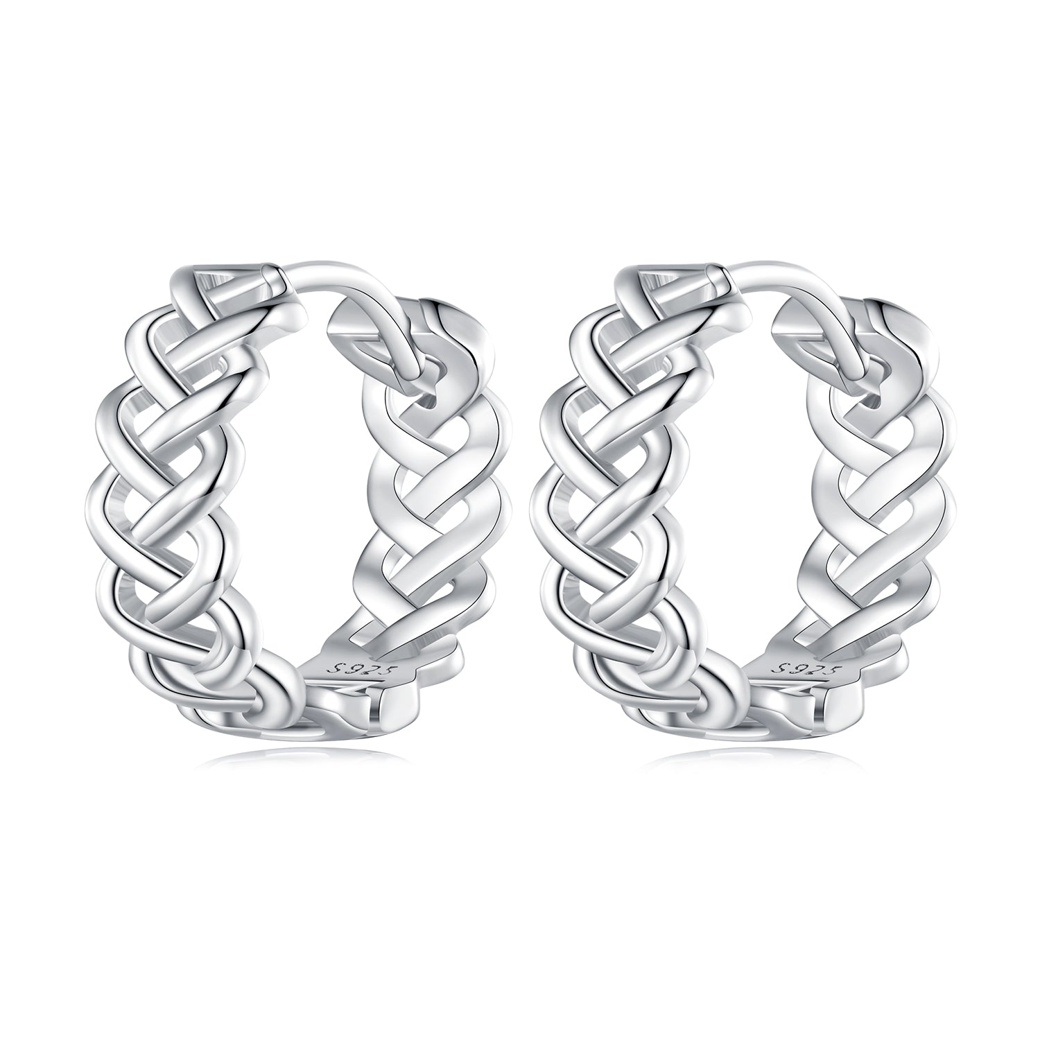 925 Sterling Silver Earrings with Platinum Plating for Women DestGlow