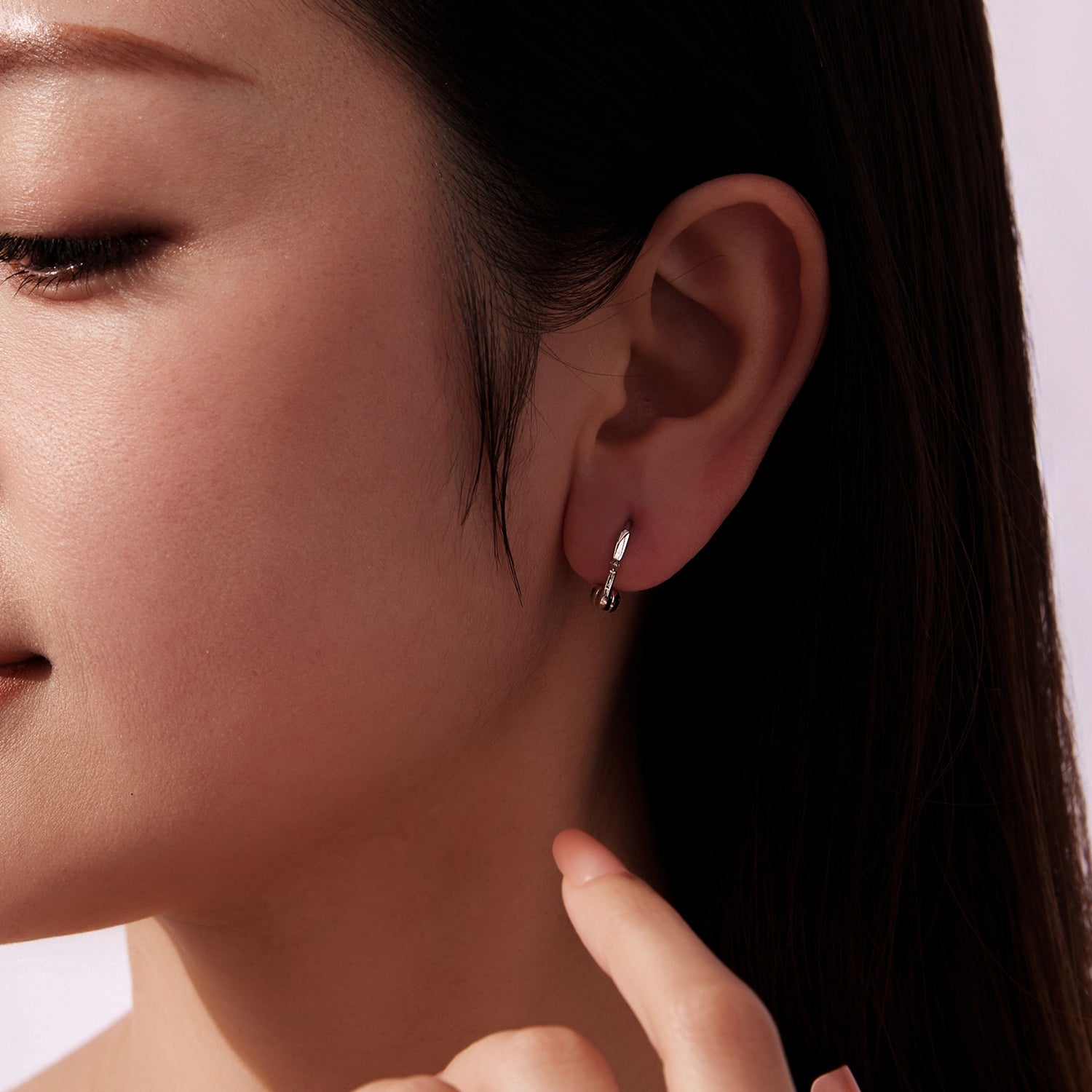 925 Sterling Silver Plated White Gold Hoop Earrings for Women DestGlow