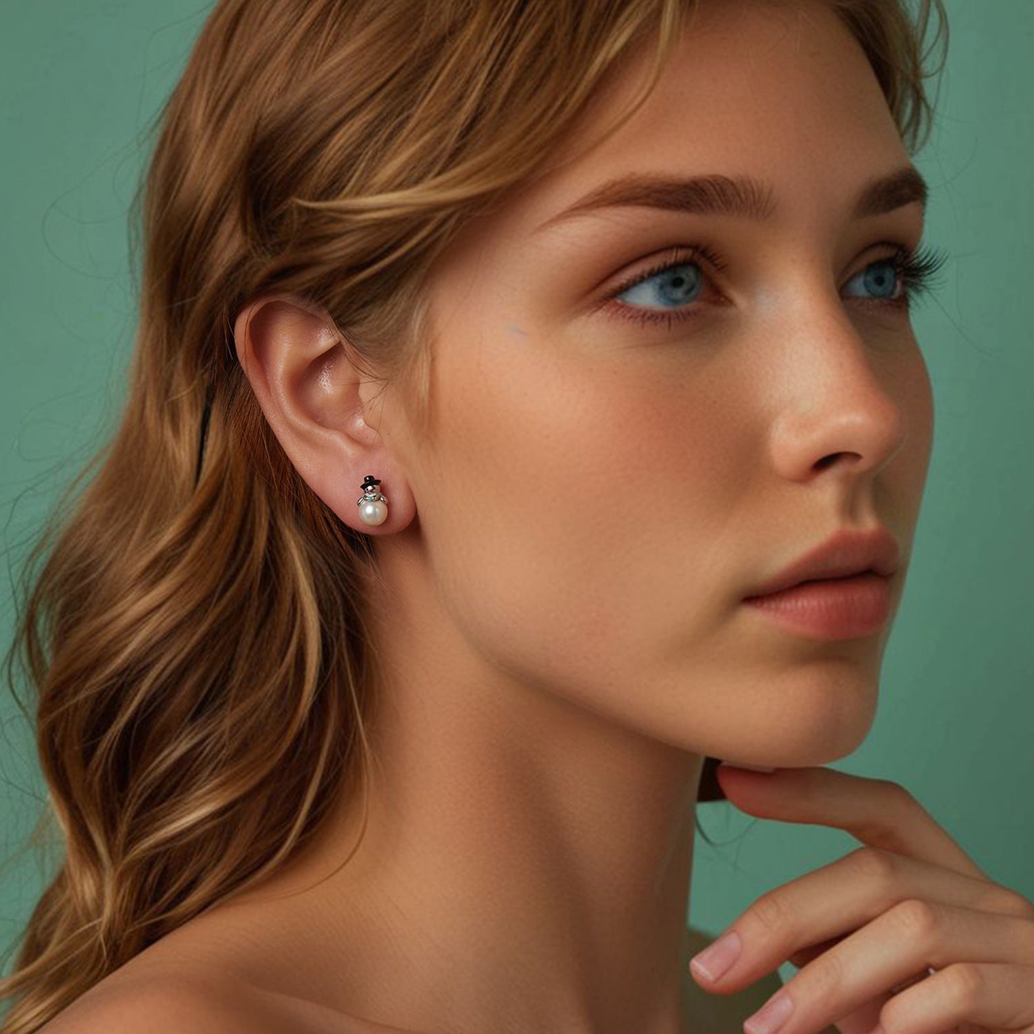 925 Sterling Silver White Gold Plated Quality Shell Pearl Earrings DestGlow