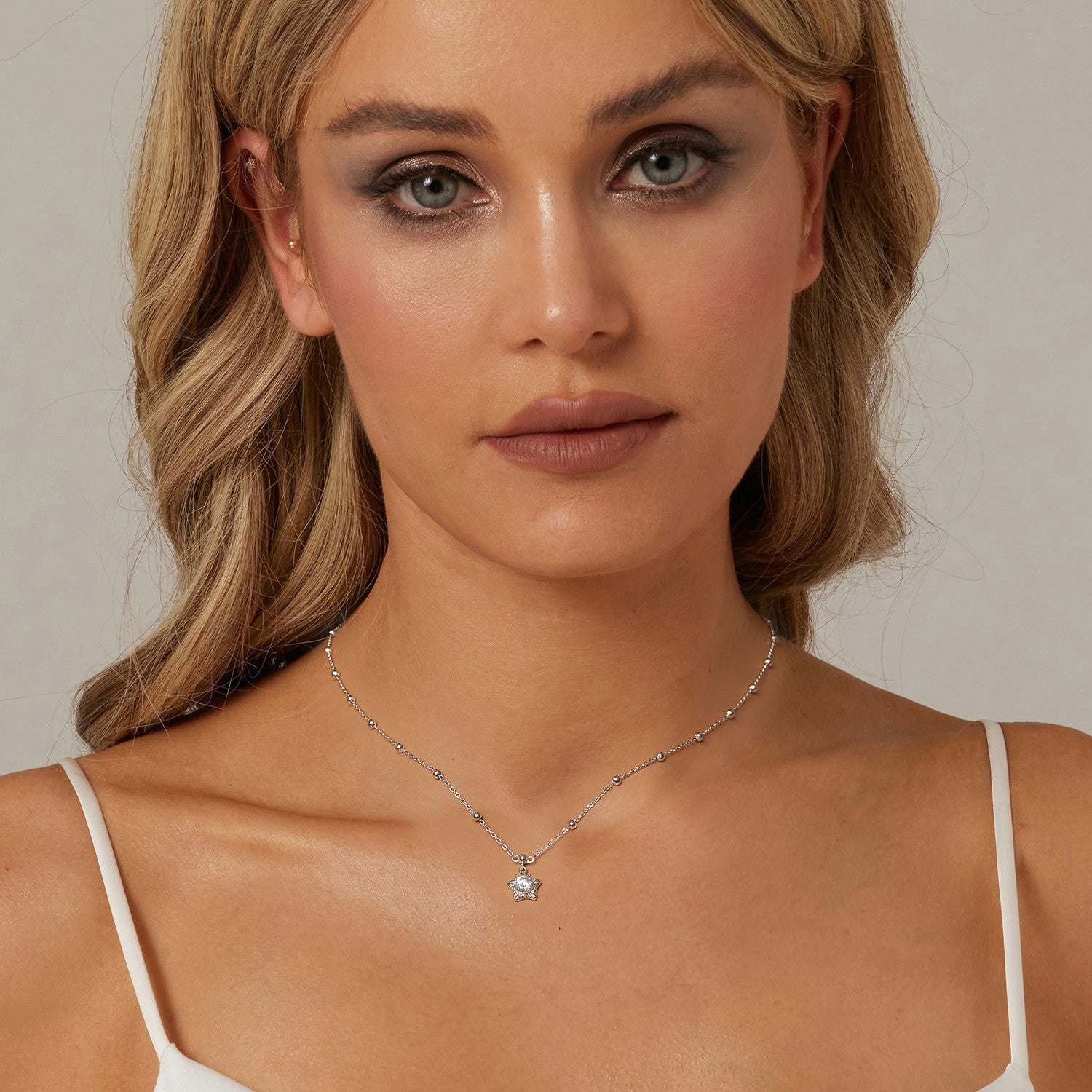 925 Sterling Silver 5mm Moissanite Necklace for Women DestGlow