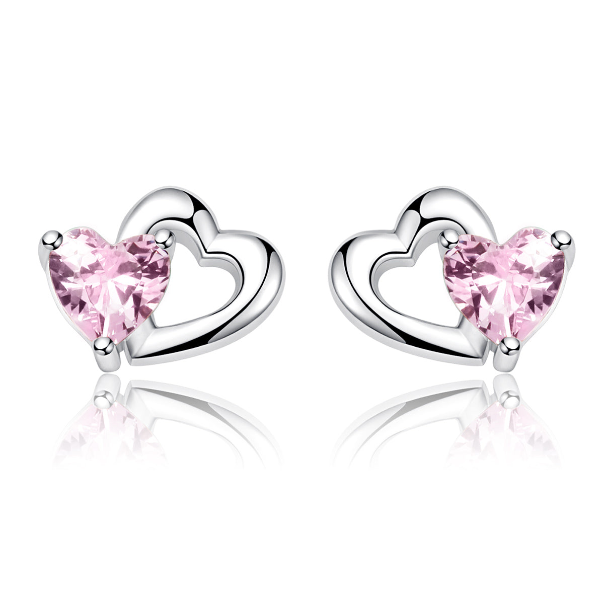 925 Sterling Silver Earrings with Pavé Setting CZ for Women DestGlow