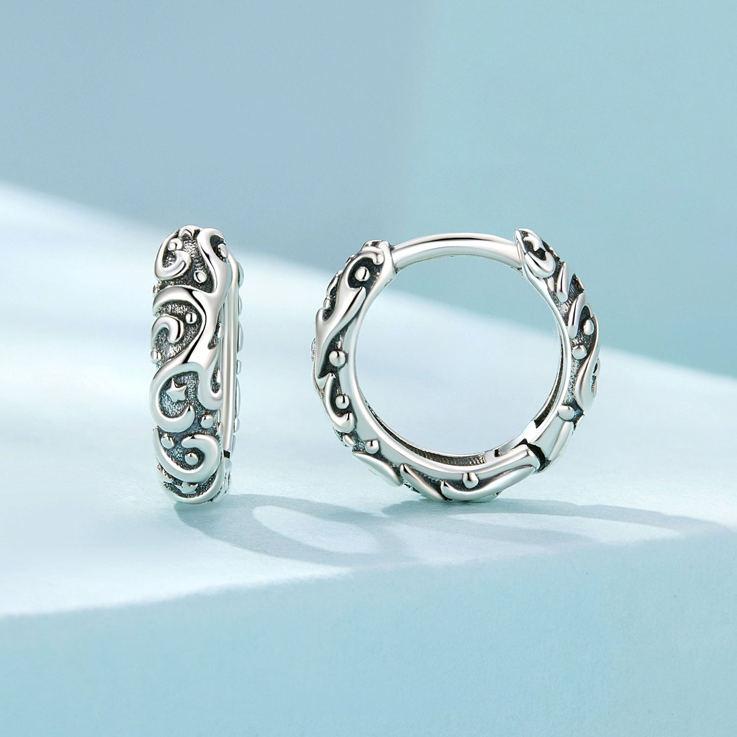925 Sterling Silver Oxidized Earrings for Women DestGlow