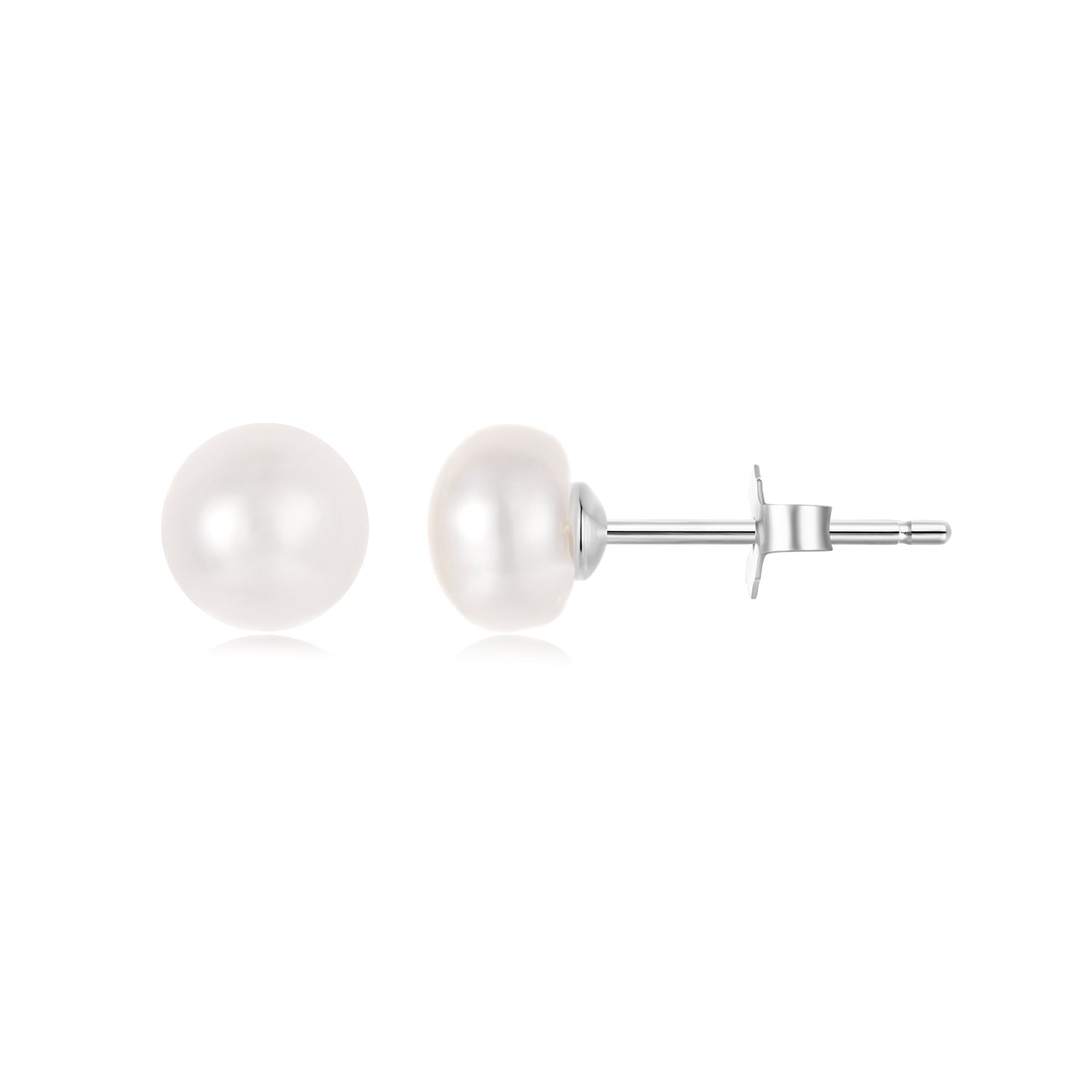 925 Sterling Silver Freshwater Pearl Earrings for Women DestGlow
