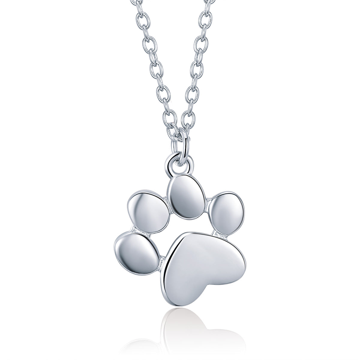 925 Sterling Silver Necklace with SCN Pendant 1.5x1.4cm for Women DestGlow