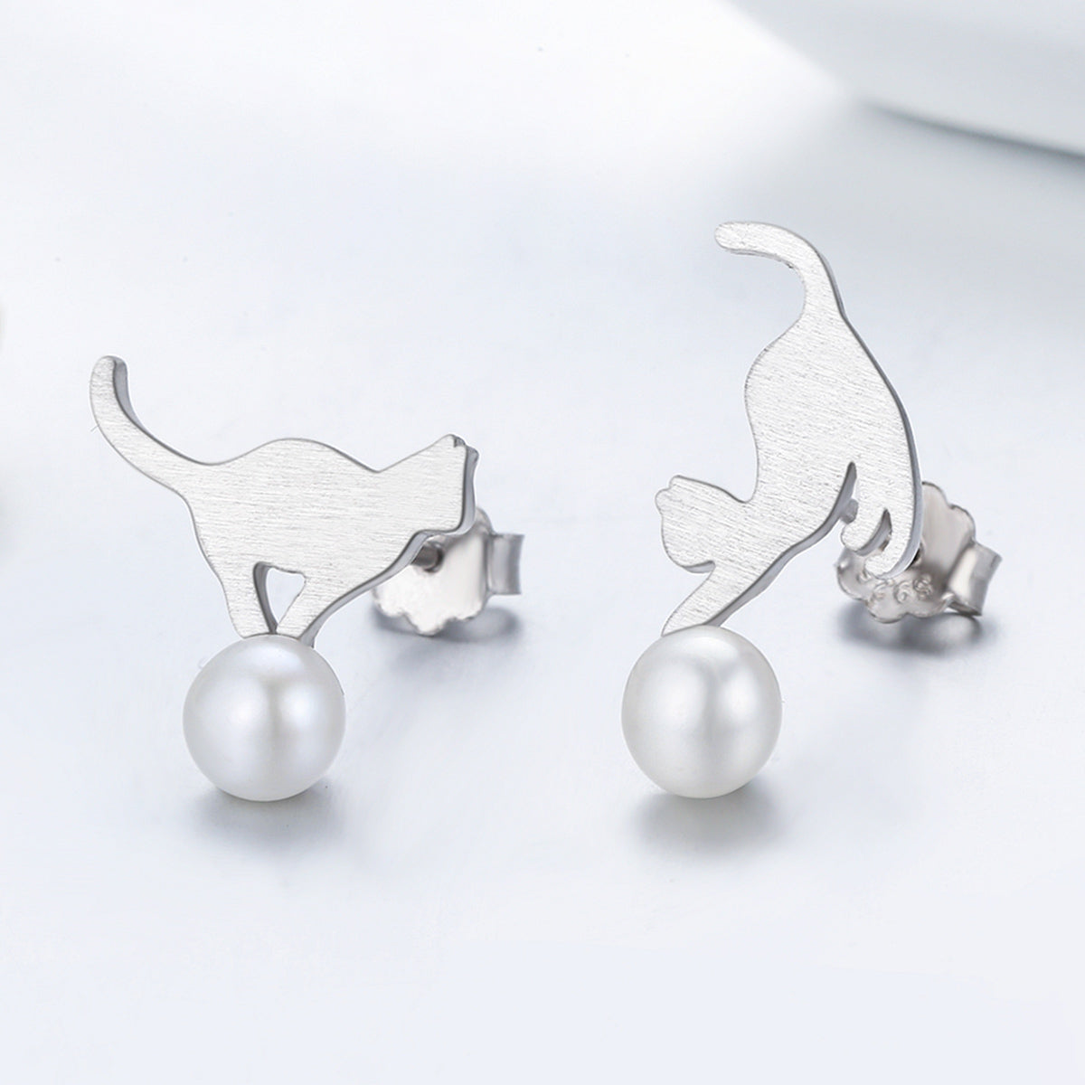 925 Sterling Silver Shell Pearl Earrings for Women DestGlow