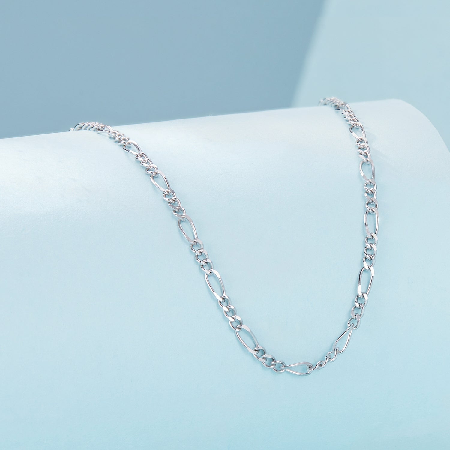 925 Sterling Silver Plated Platinum Necklace for Women DestGlow