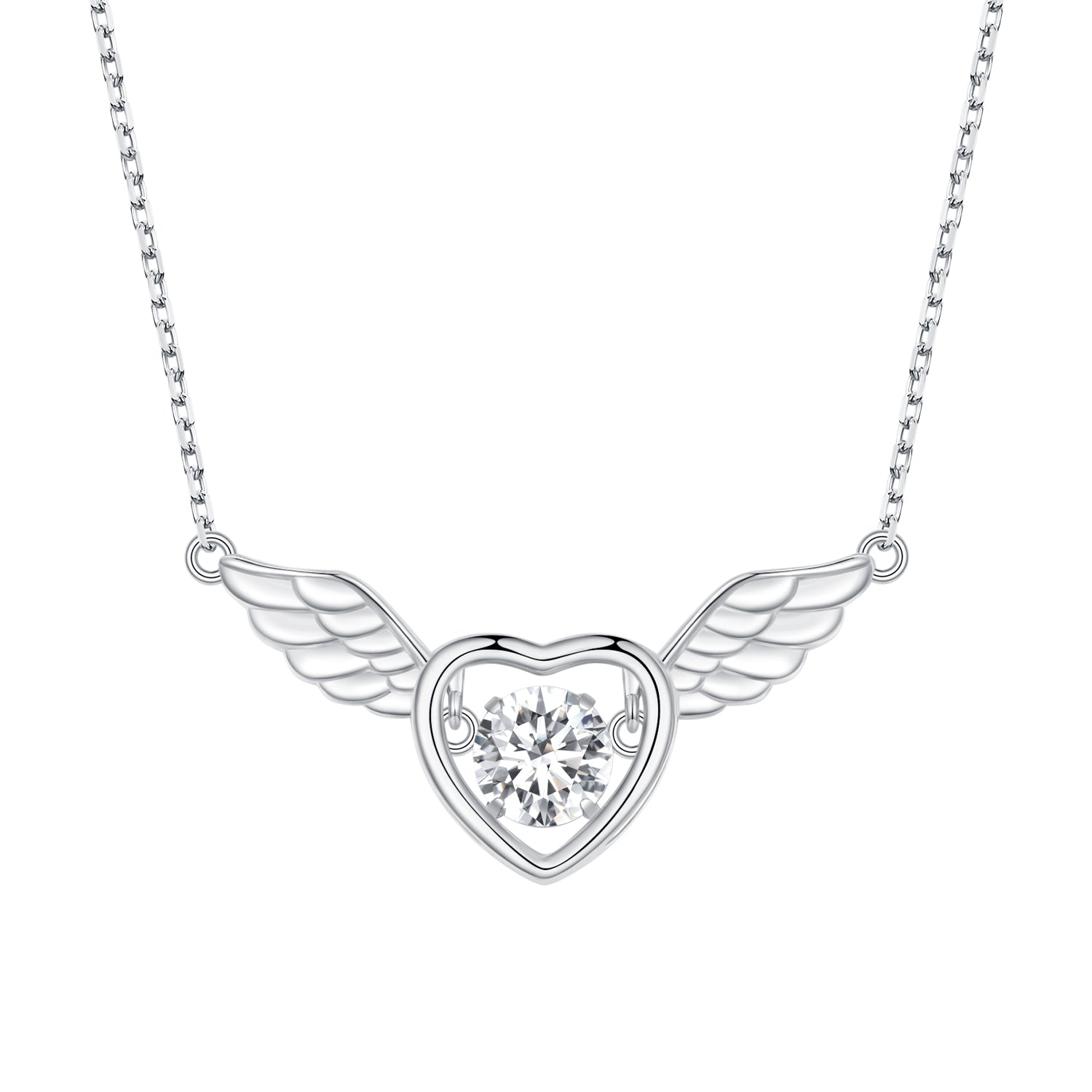 925 Sterling Silver Adjustable Necklace with Zircon and CZ for Women DestGlow