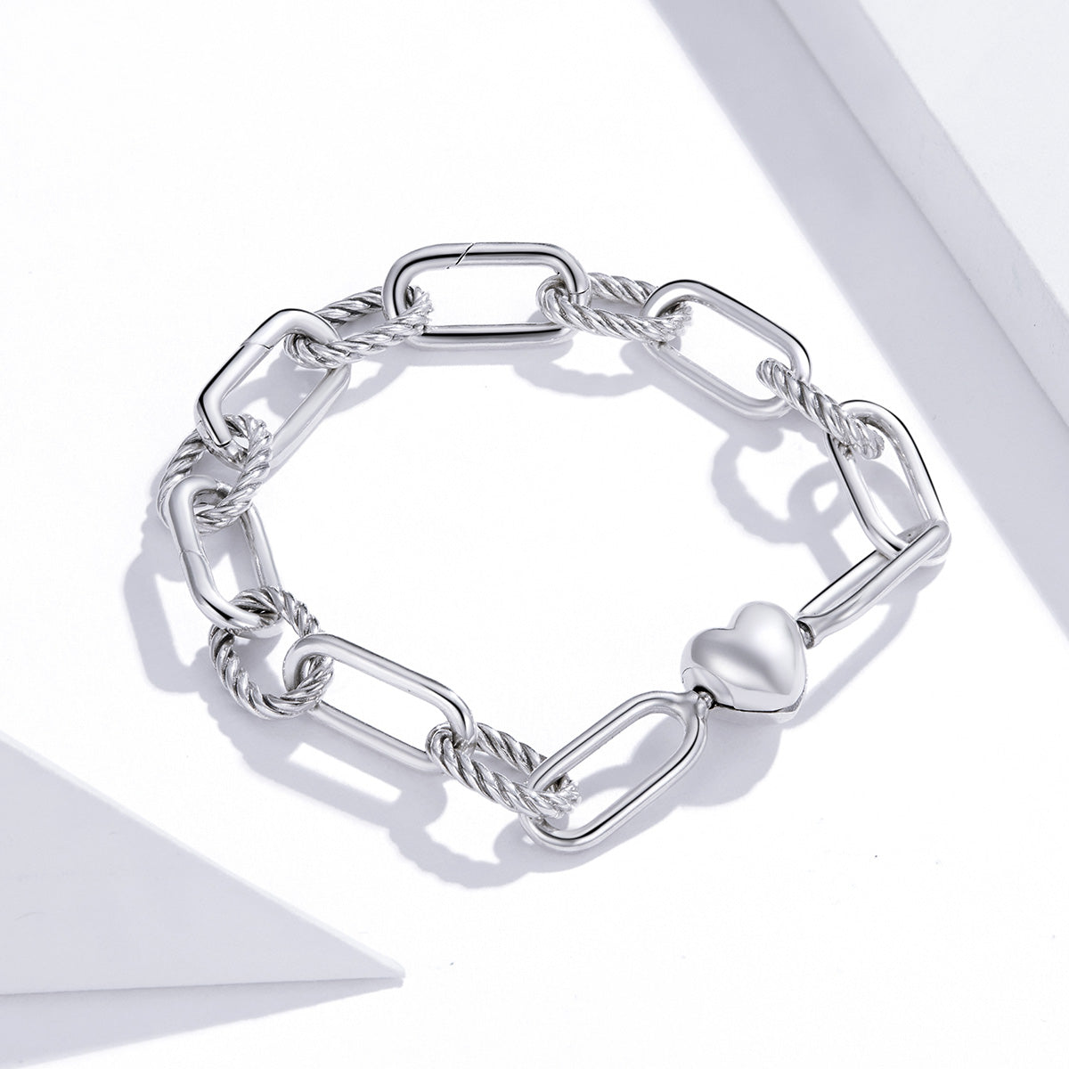 925 Sterling Silver Oxidized Bracelet 17cm for Women DestGlow