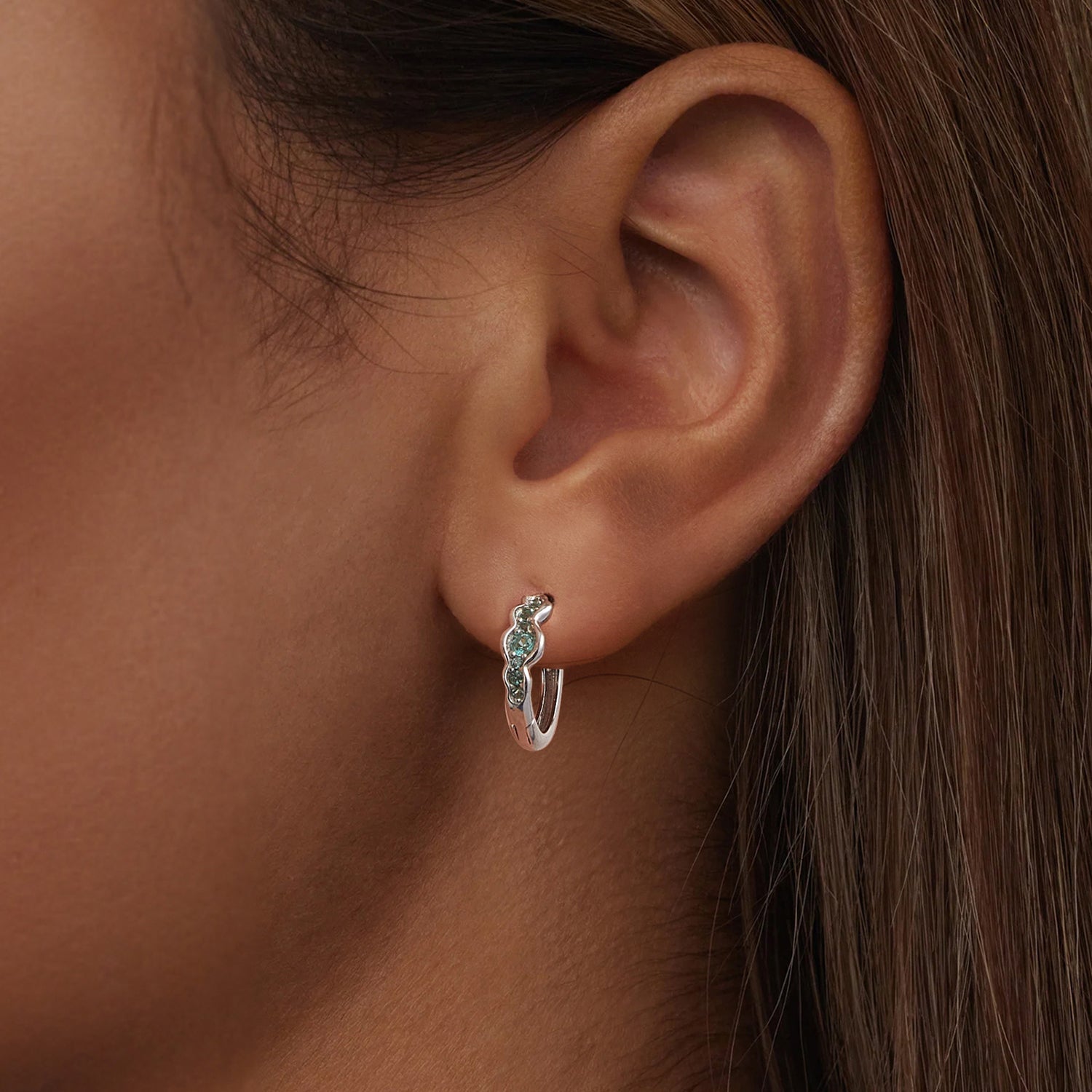 925 Sterling Silver Pave Setting CZ Earrings for Women DestGlow